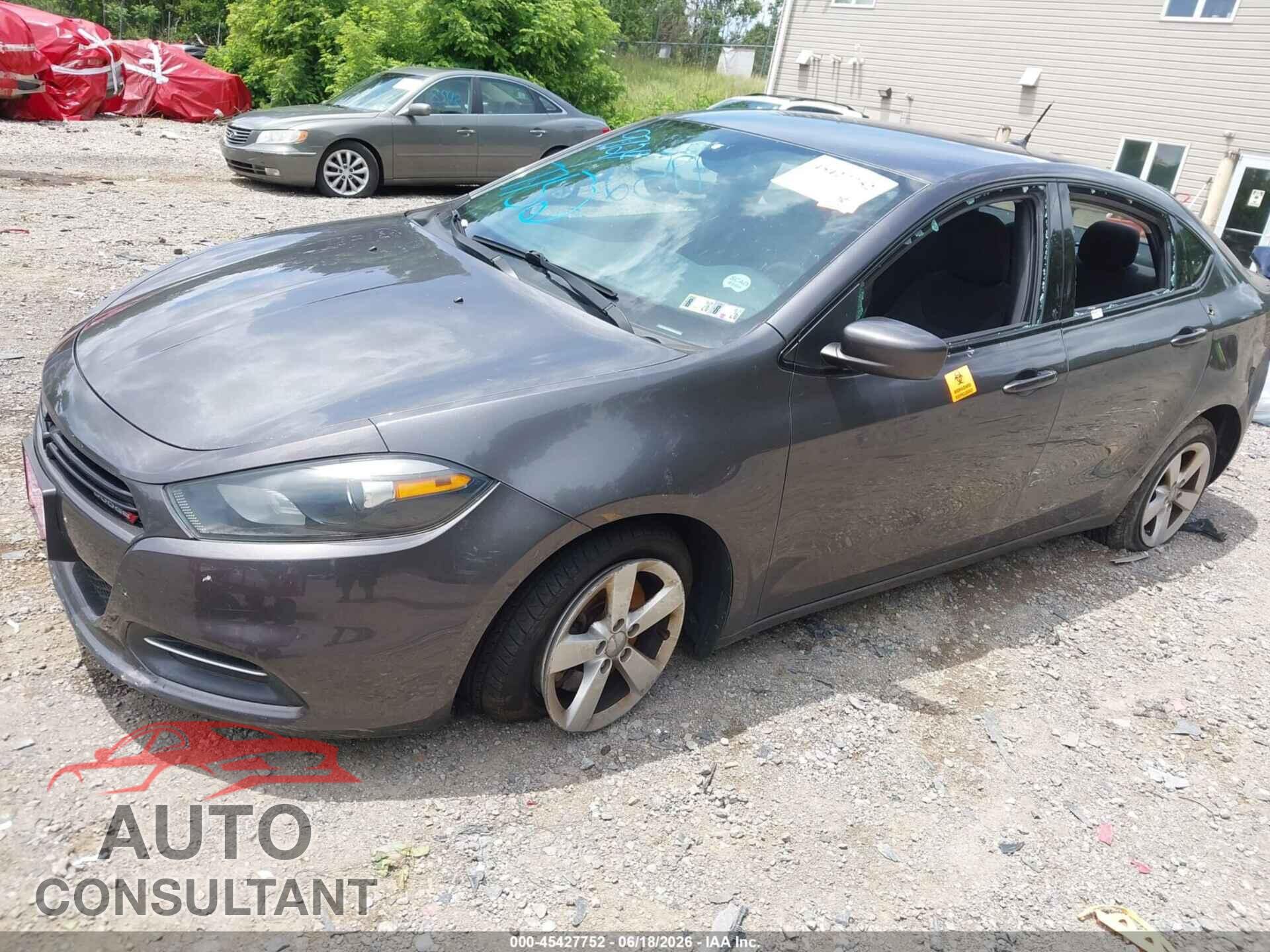 DODGE DART 2015 - 1C3CDFBB6FD309724