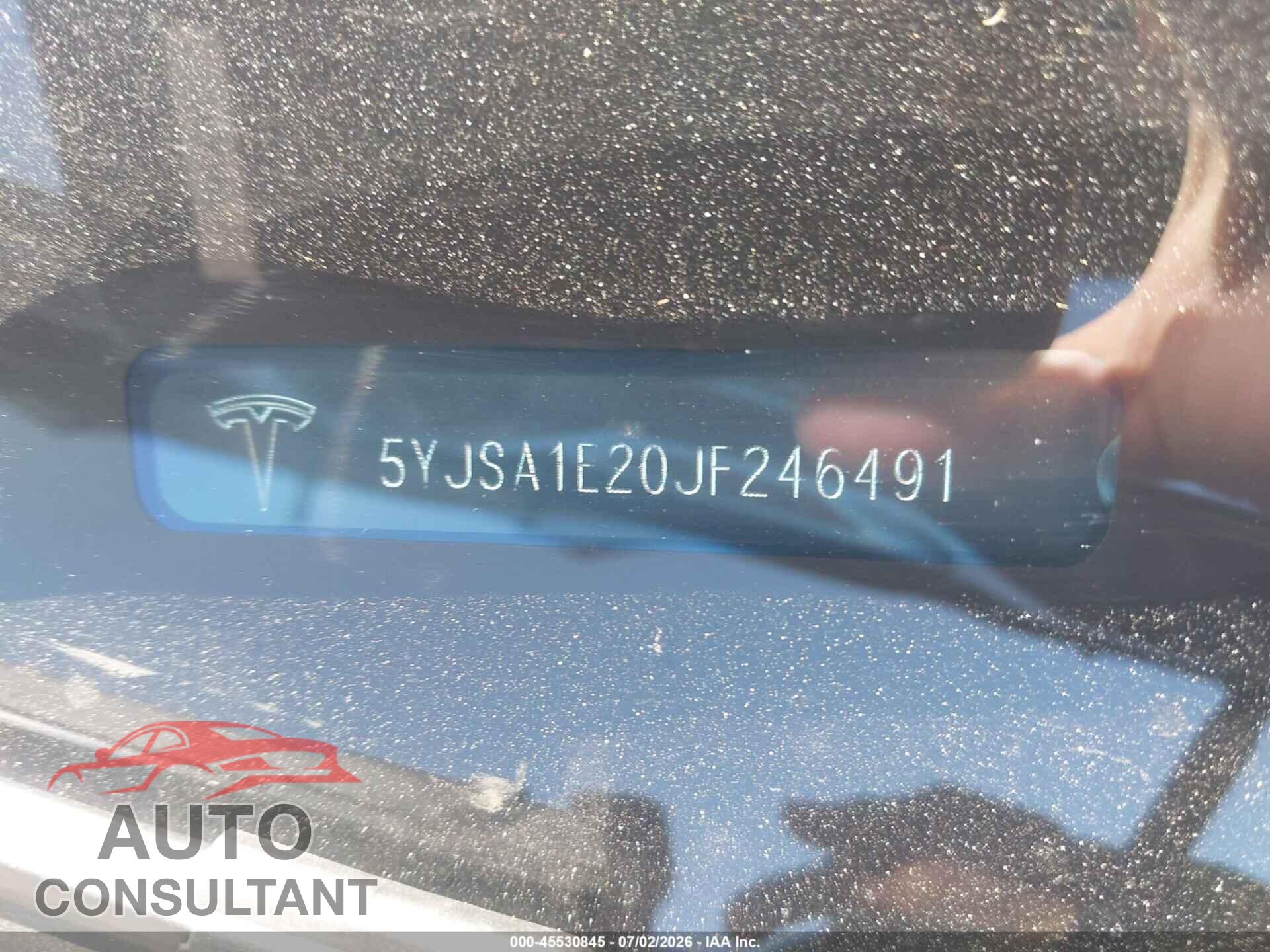 TESLA MODEL S 2018 - 5YJSA1E20JF246491
