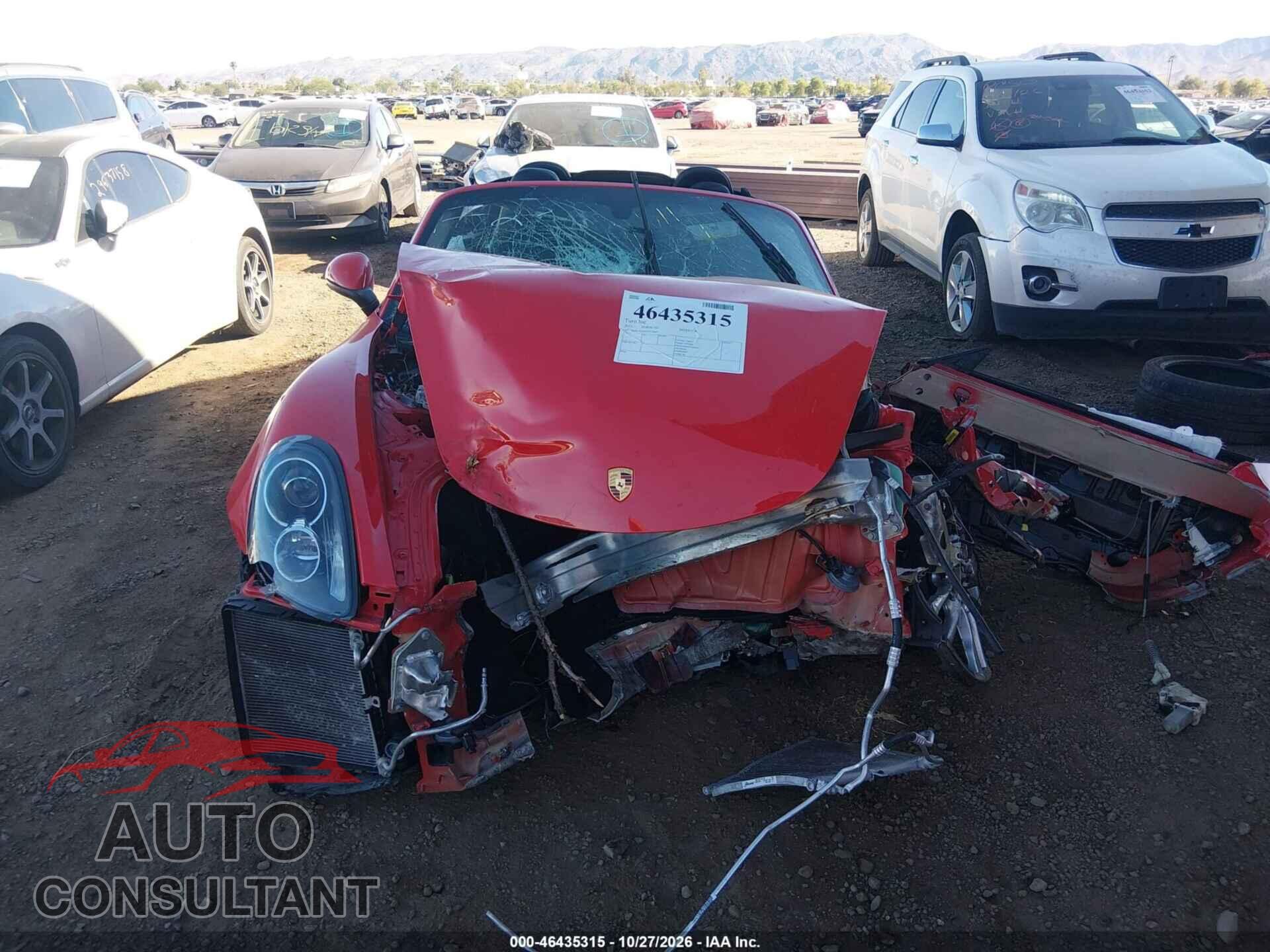 PORSCHE BOXSTER 2015 - WP0CA2A83FS120687