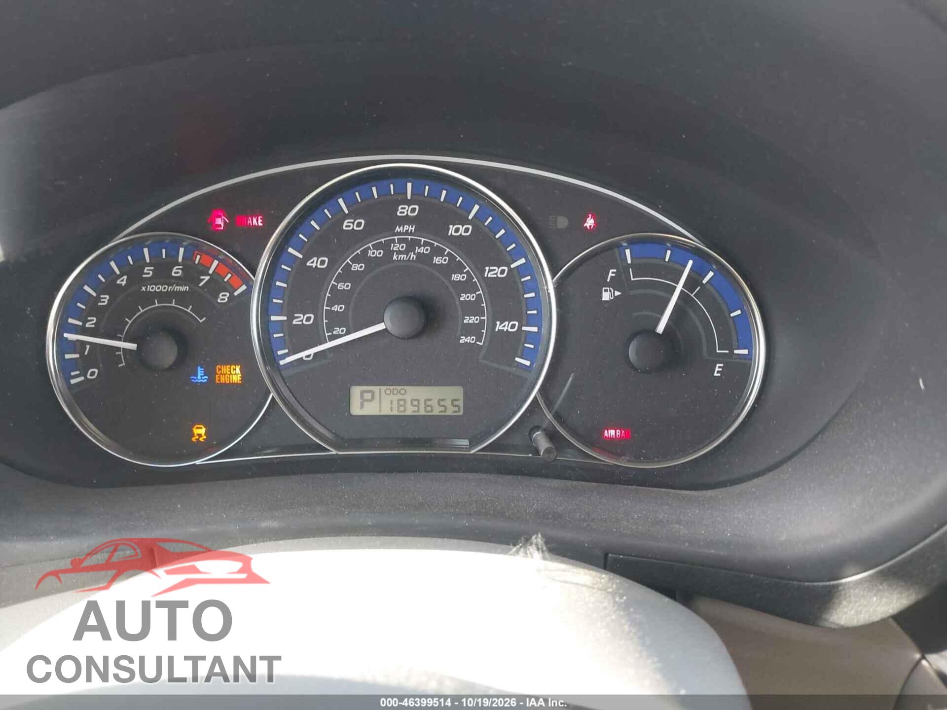 SUBARU FORESTER 2011 - JF2SHAEC0BH750935