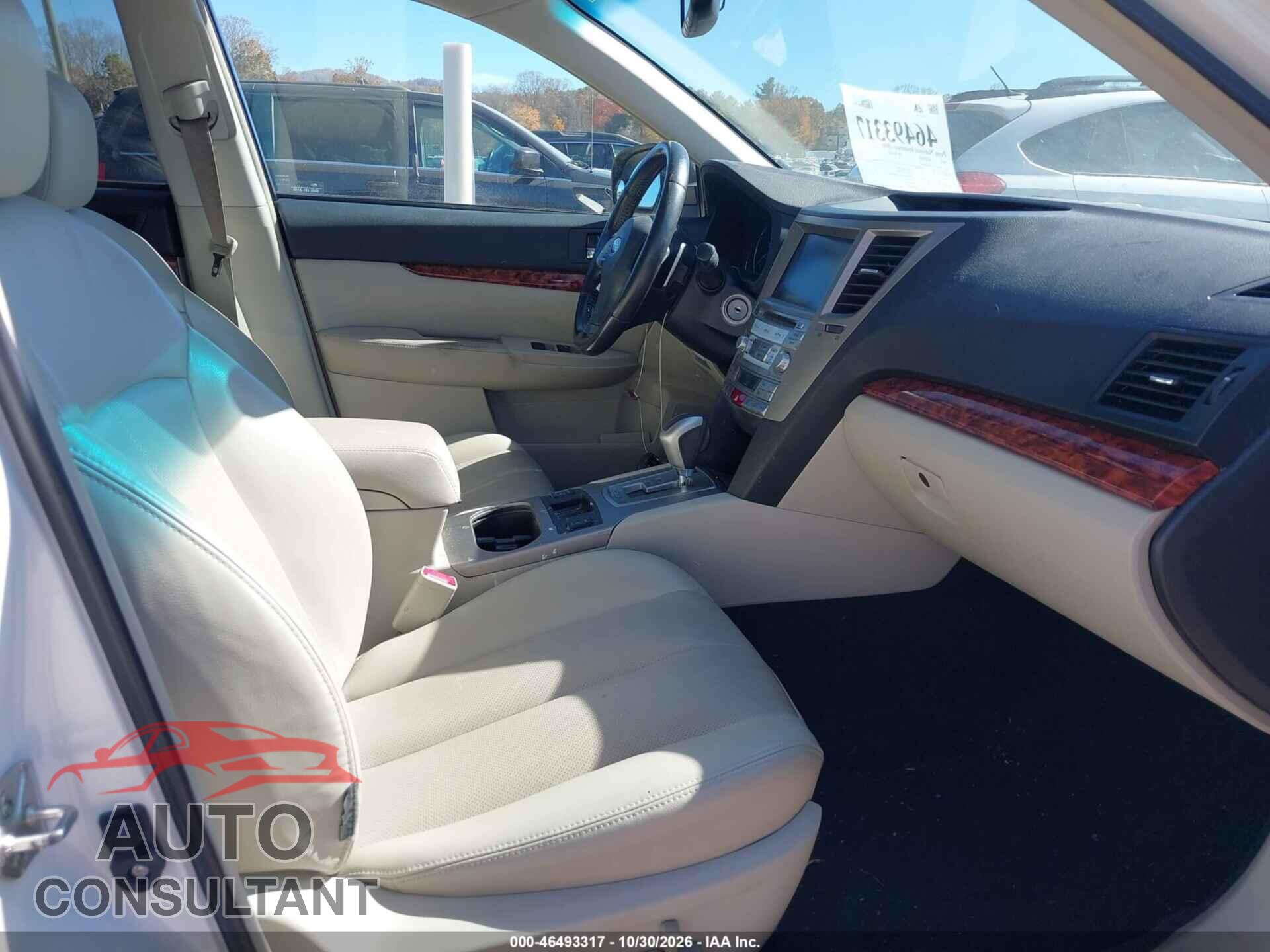SUBARU OUTBACK 2012 - 4S4BRCLC9C3206647