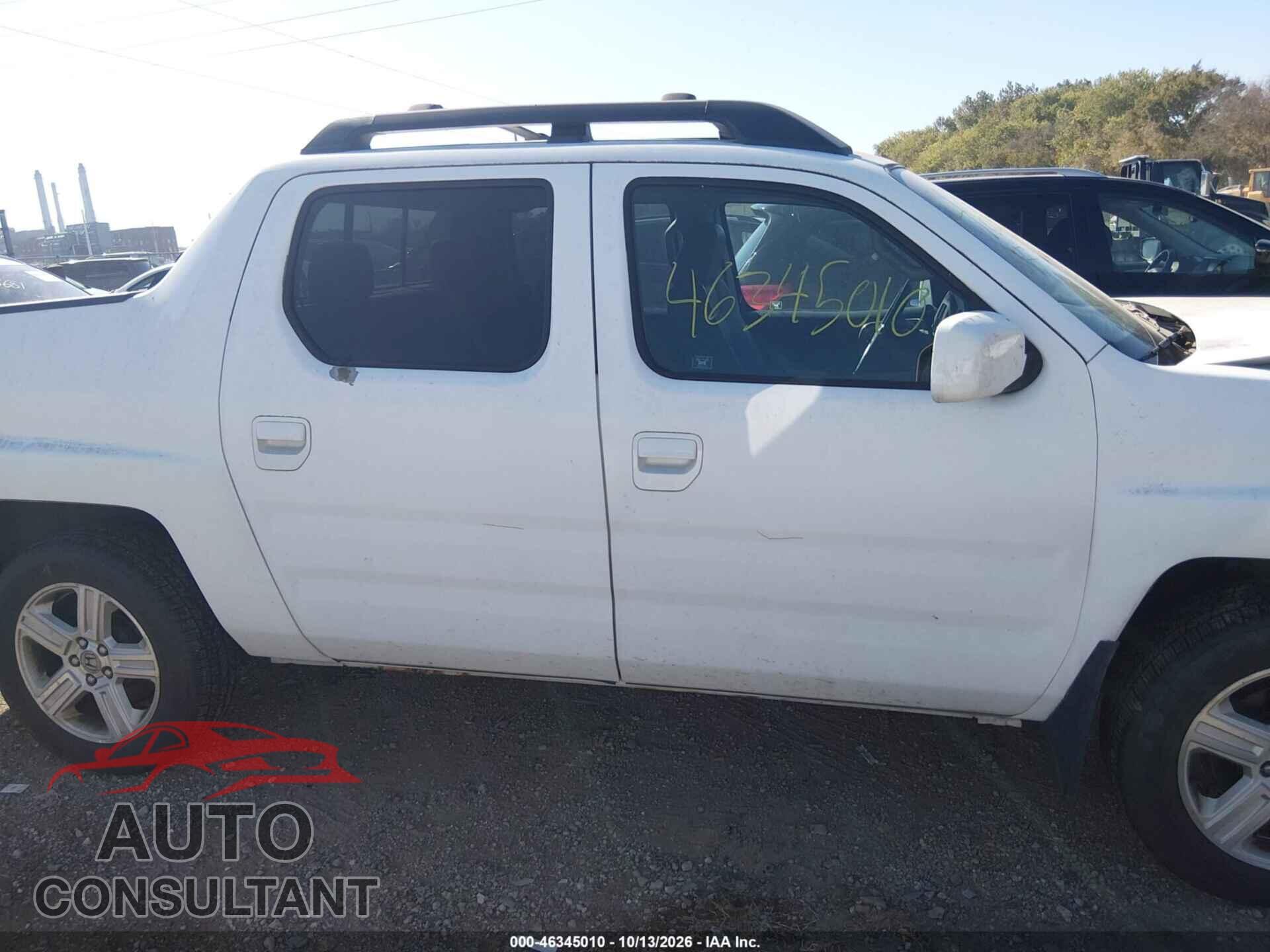 HONDA RIDGELINE 2011 - 5FPYK1F55BB001257