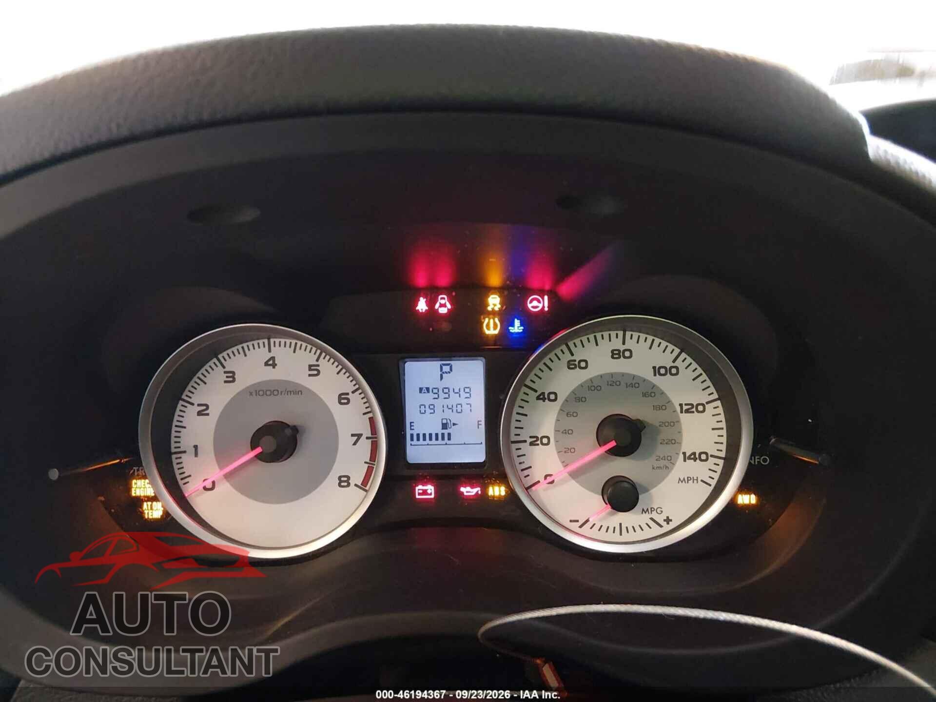 SUBARU IMPREZA 2012 - JF1GPAD60CH234763