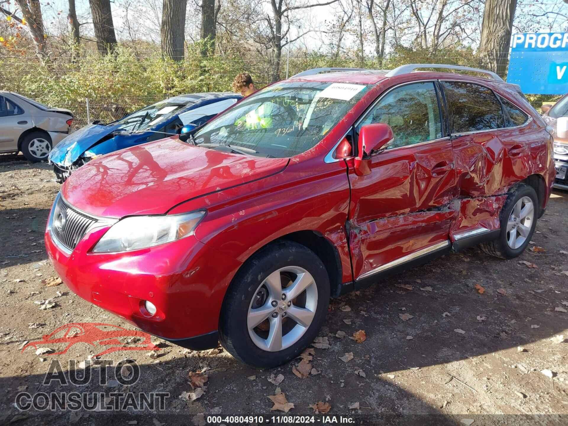 LEXUS RX 350 2012 - 2T2BK1BA6CC131552