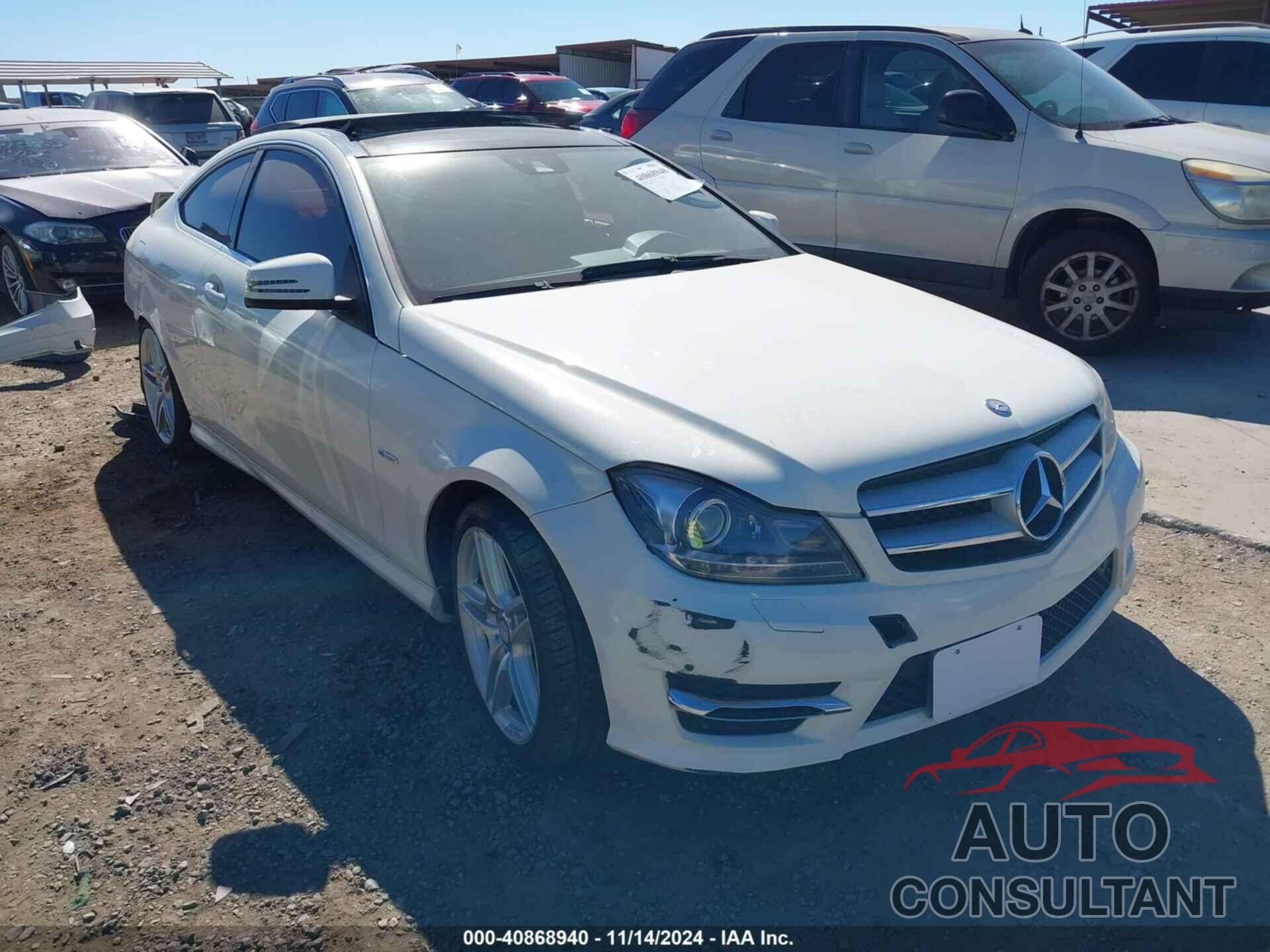 MERCEDES-BENZ C 250 2012 - WDDGJ4HB9CF787272
