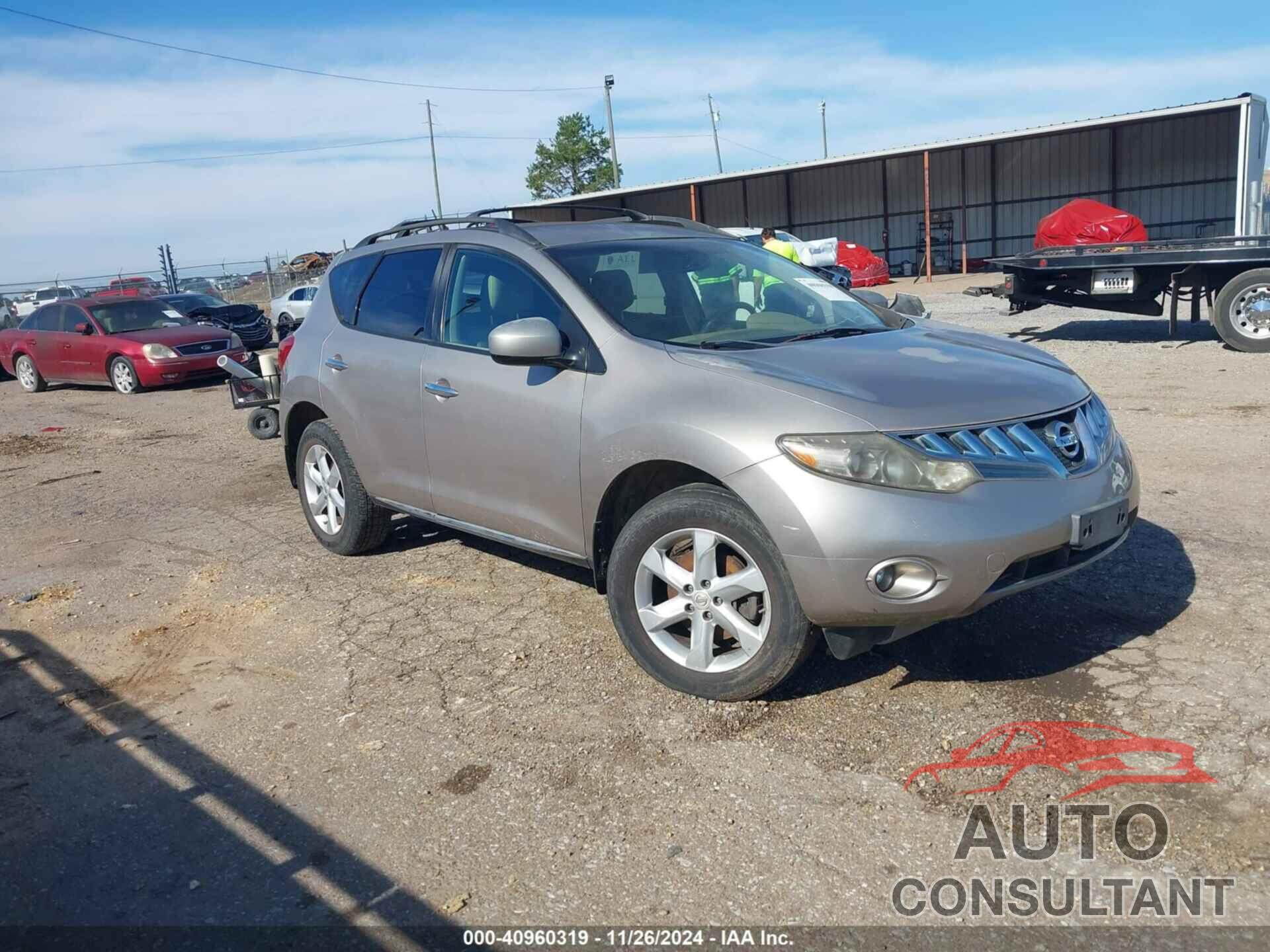NISSAN MURANO 2009 - JN8AZ18U29W015038