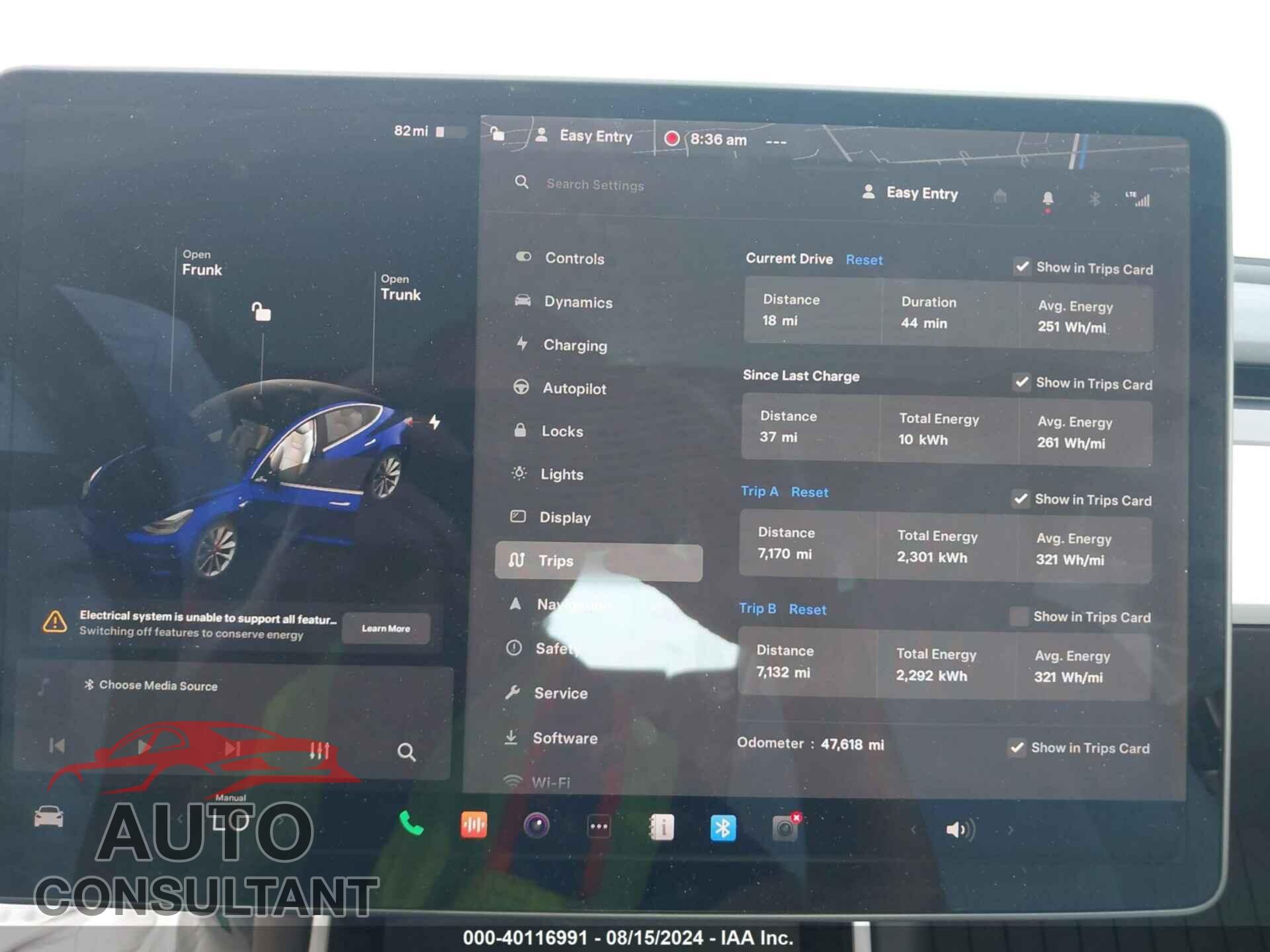 TESLA MODEL 3 2018 - 5YJ3E1EB7JF100968