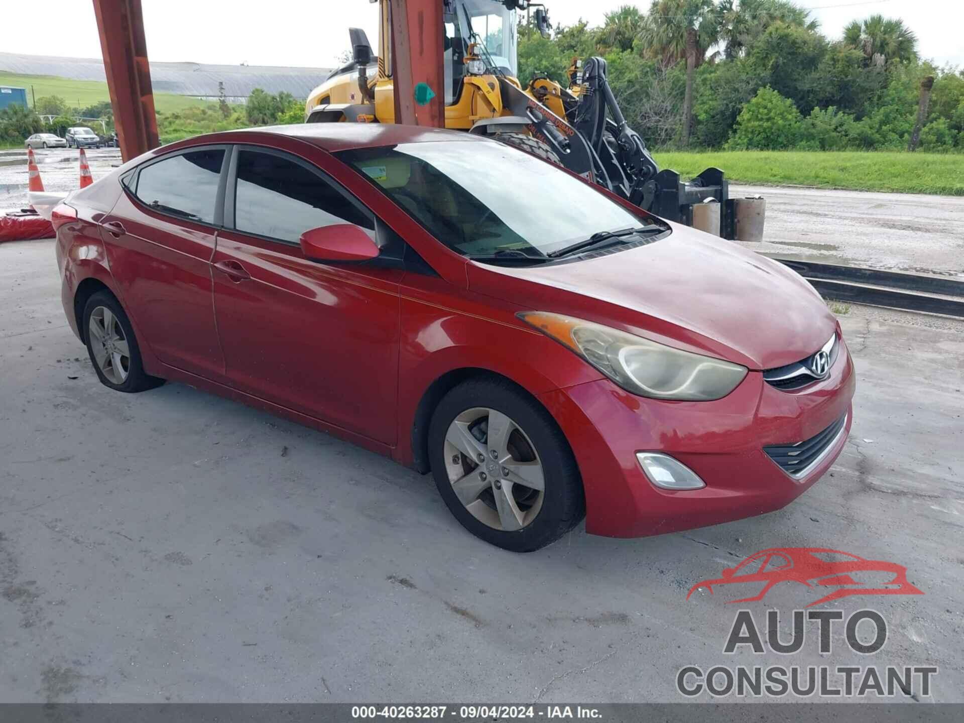 HYUNDAI ELANTRA 2012 - KMHDH4AE7CU392205