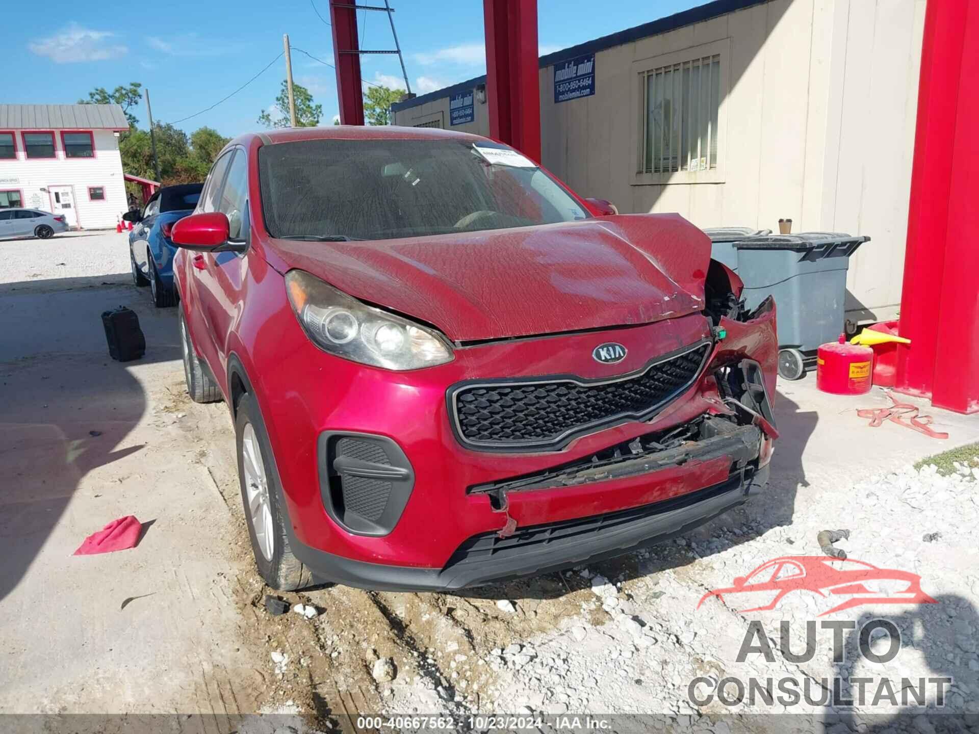 KIA SPORTAGE 2018 - KNDPM3AC4J7450269