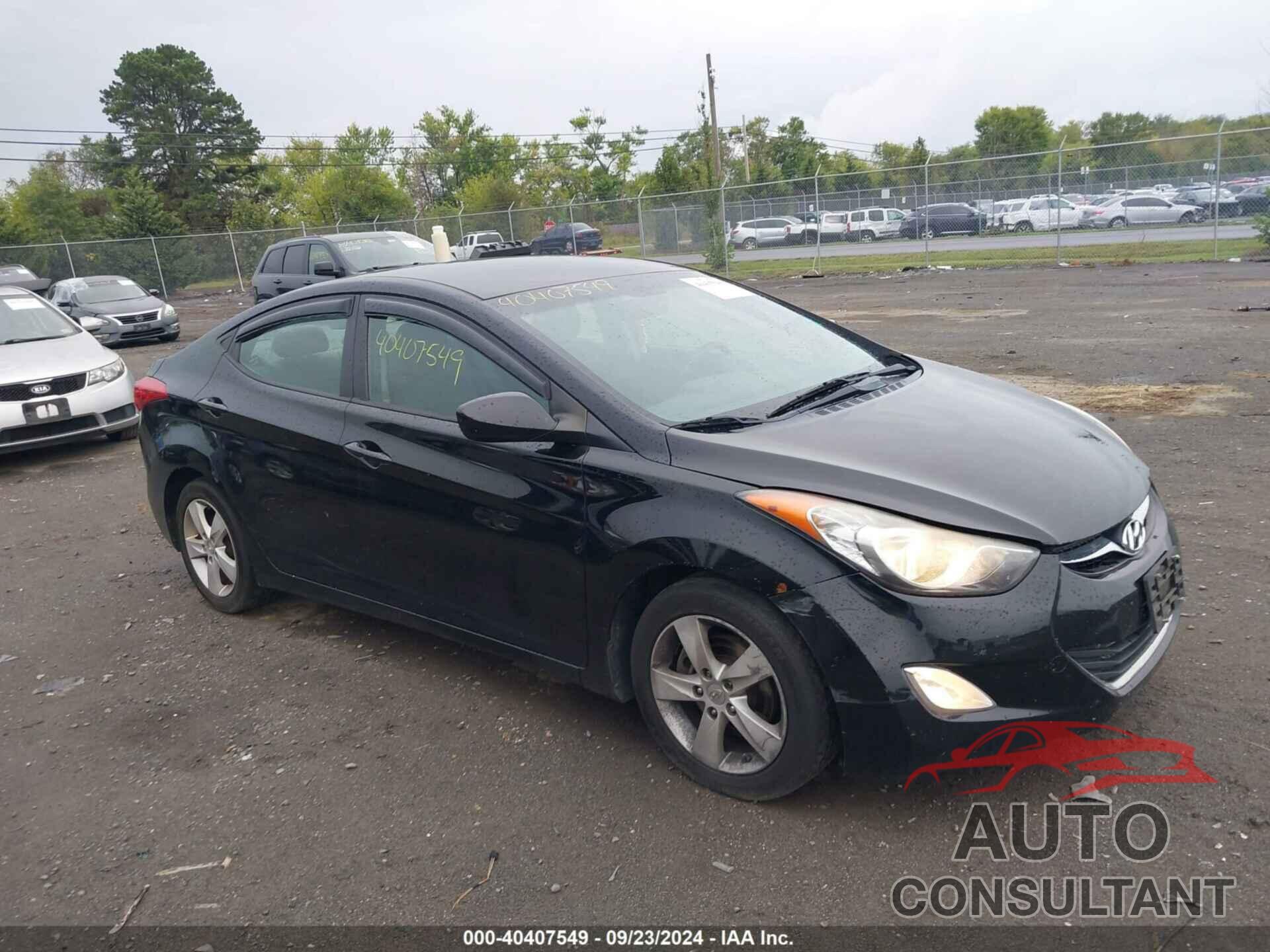 HYUNDAI ELANTRA 2012 - KMHDH4AE8CU236920