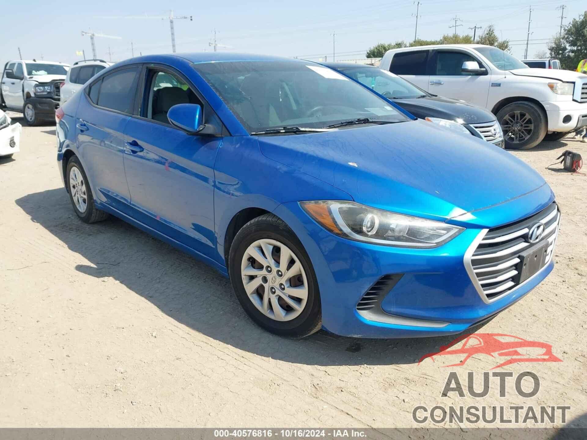 HYUNDAI ELANTRA 2017 - 5NPD74LF7HH210565