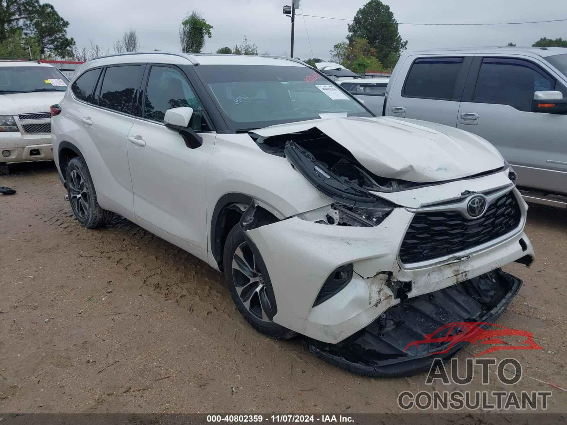 TOYOTA HIGHLANDER 2021 - 5TDGZRAH8MS522617