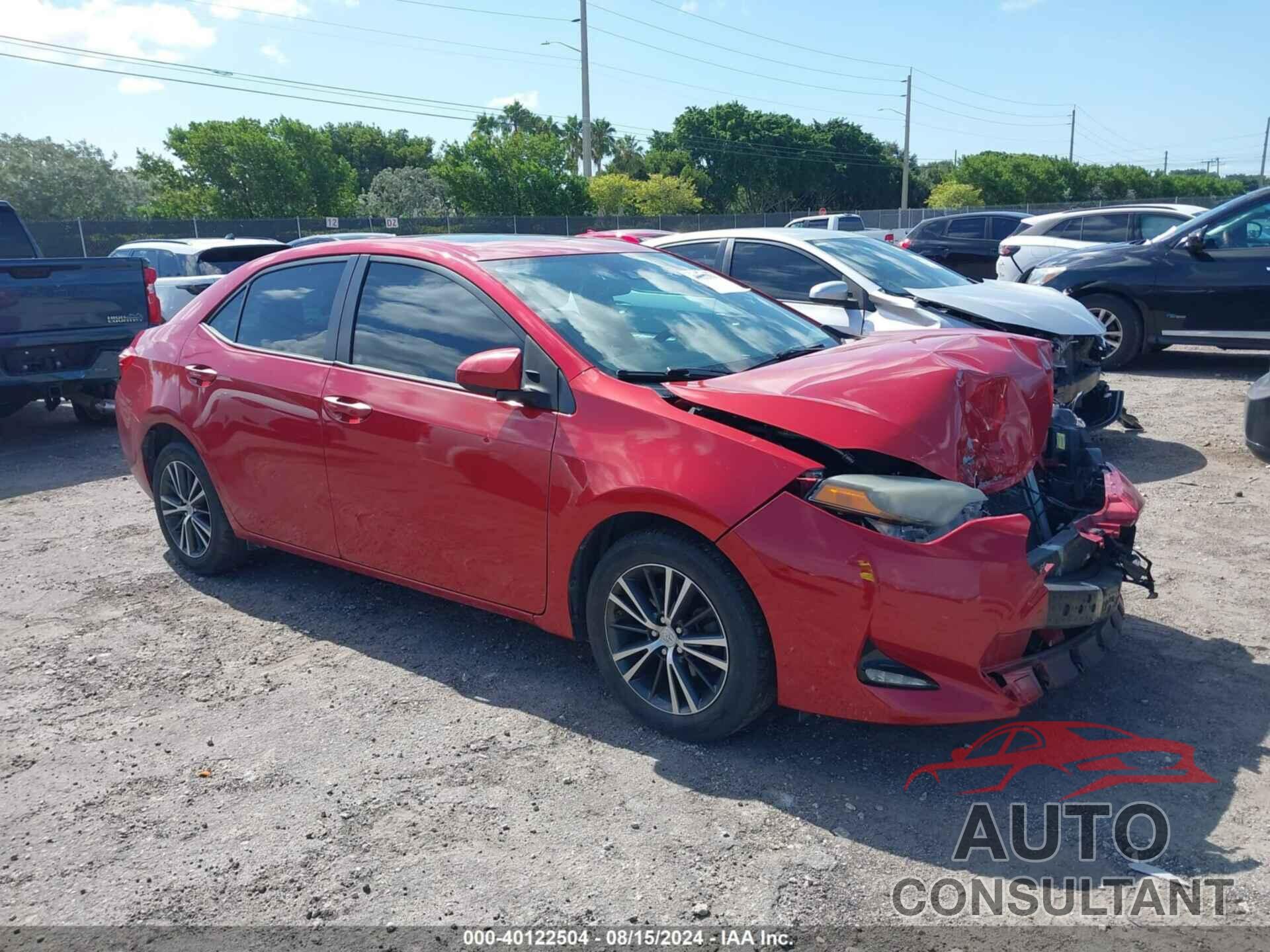 TOYOTA COROLLA 2017 - 2T1BURHE9HC832701