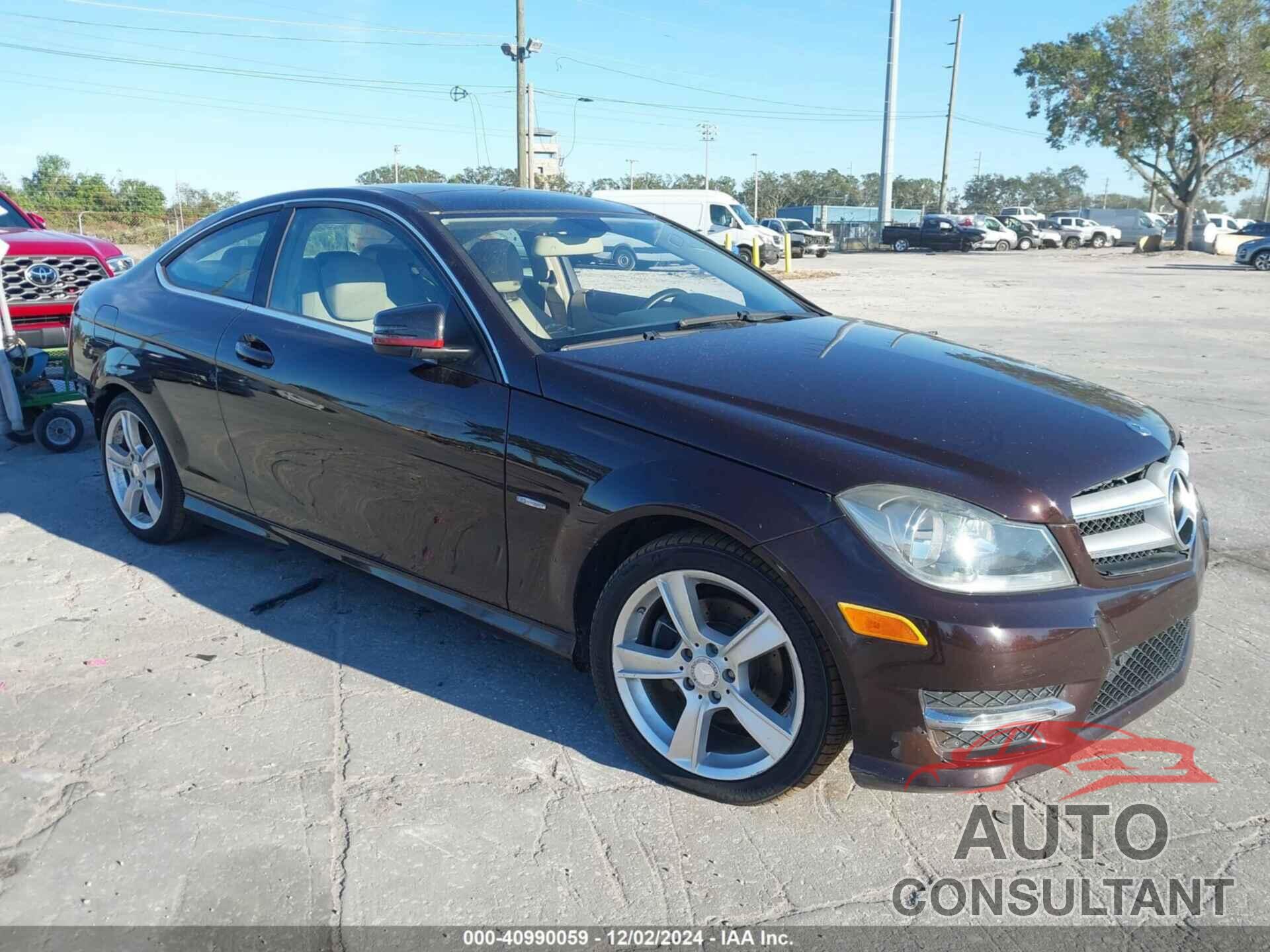 MERCEDES-BENZ C 250 2012 - WDDGJ4HB5CF780934