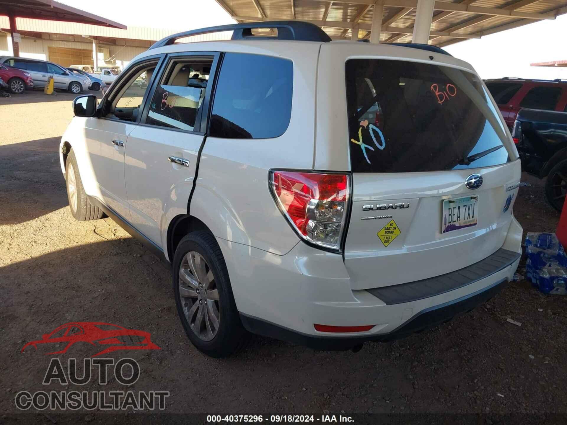 SUBARU FORESTER 2012 - JF2SHBCC9CH455312