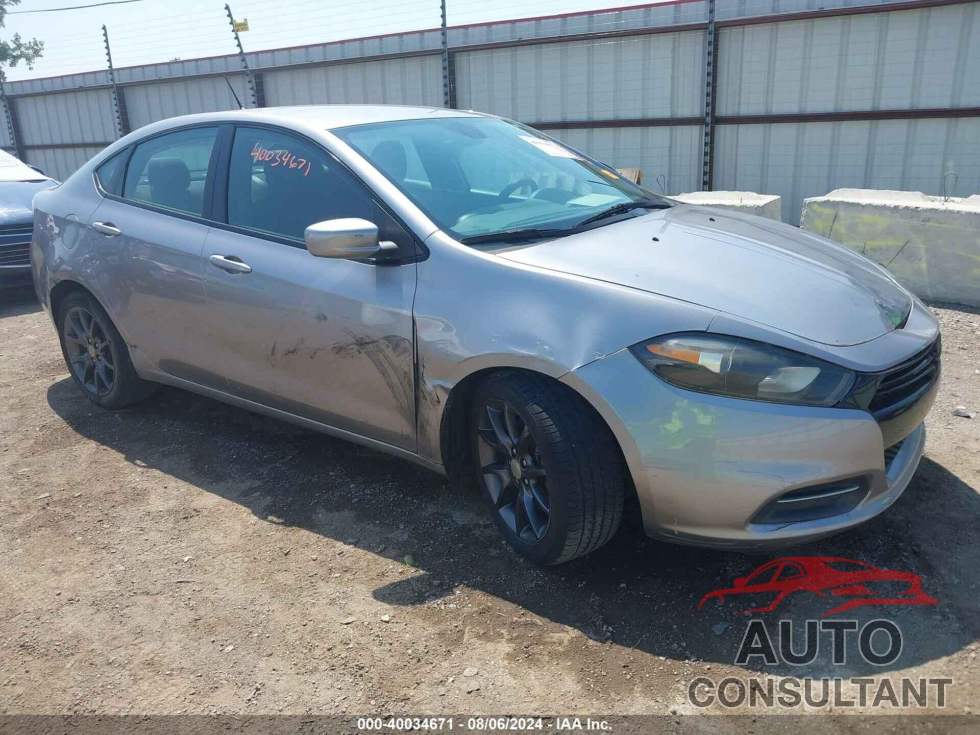 DODGE DART 2016 - 1C3CDFAA7GD529495