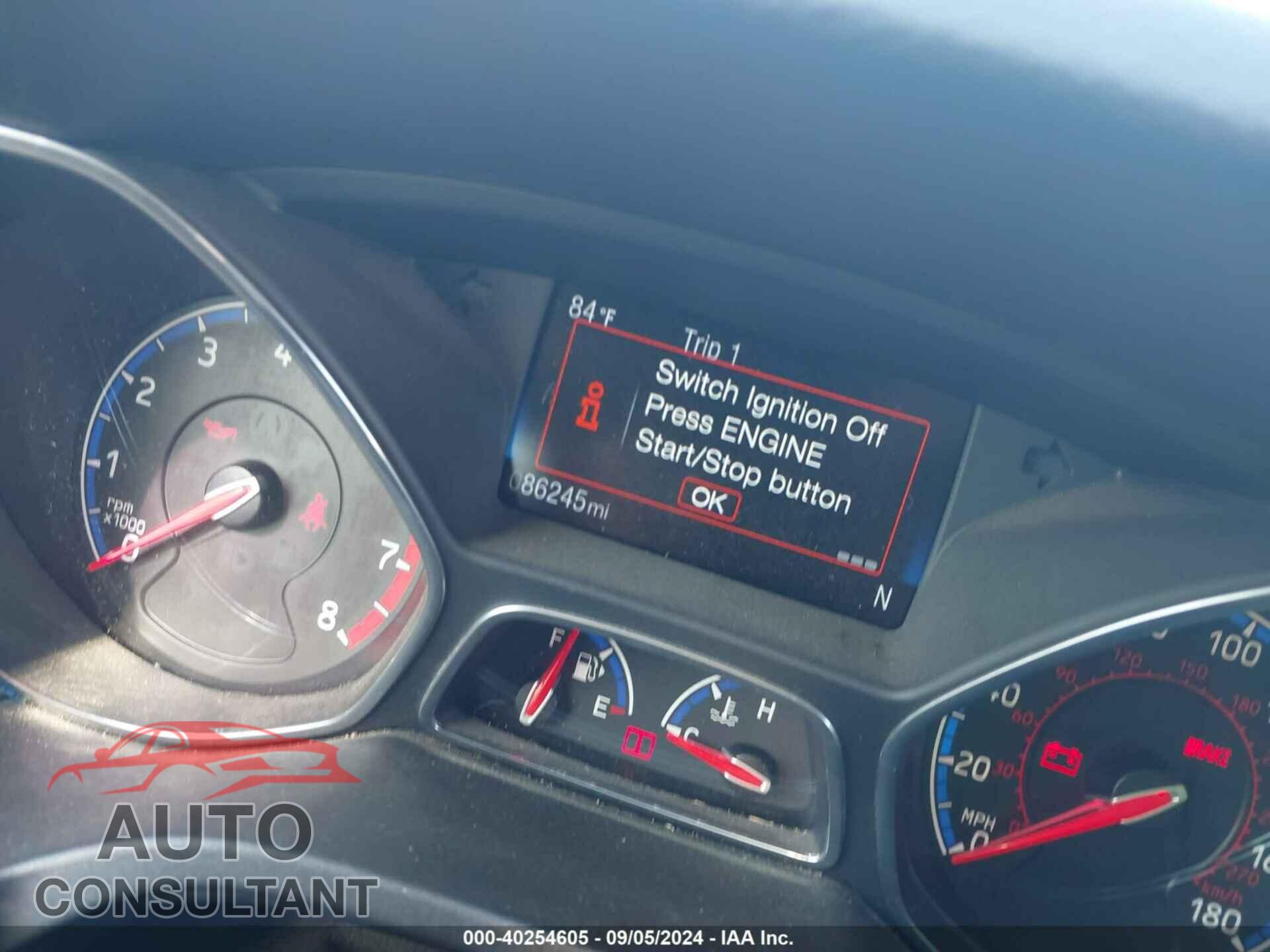 FORD FOCUS RS 2017 - WF0DP3TH9H4123457
