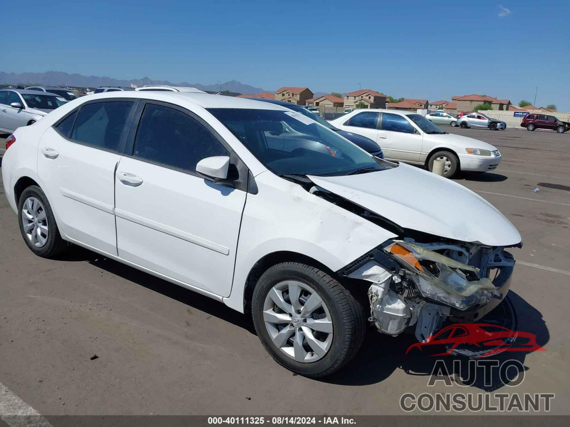TOYOTA COROLLA 2016 - 2T1BURHE1GC705827