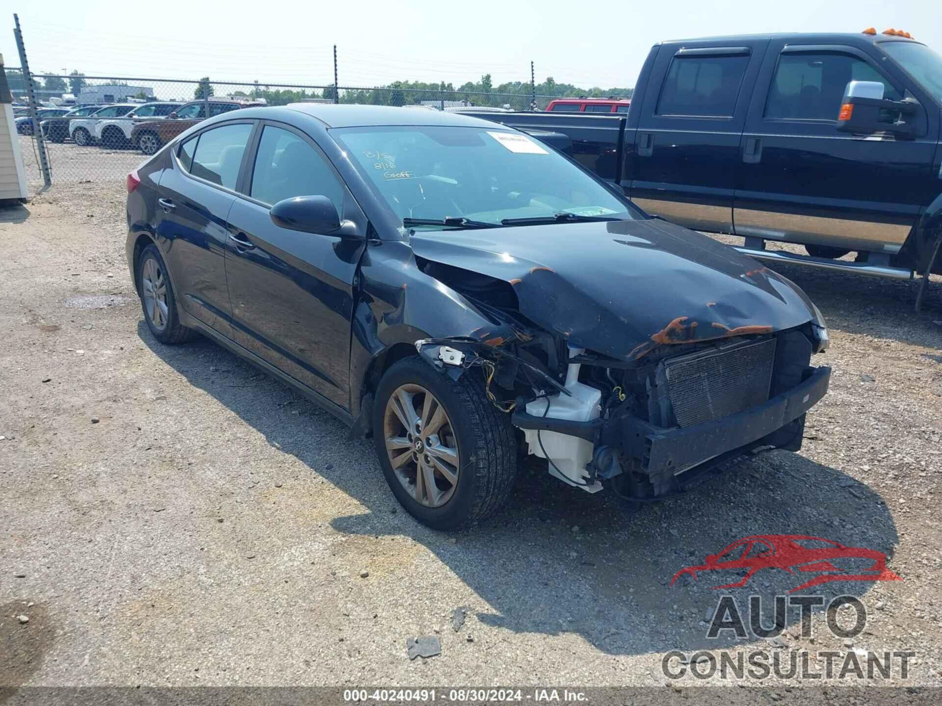 HYUNDAI ELANTRA 2017 - KMHD84LF6HU388840