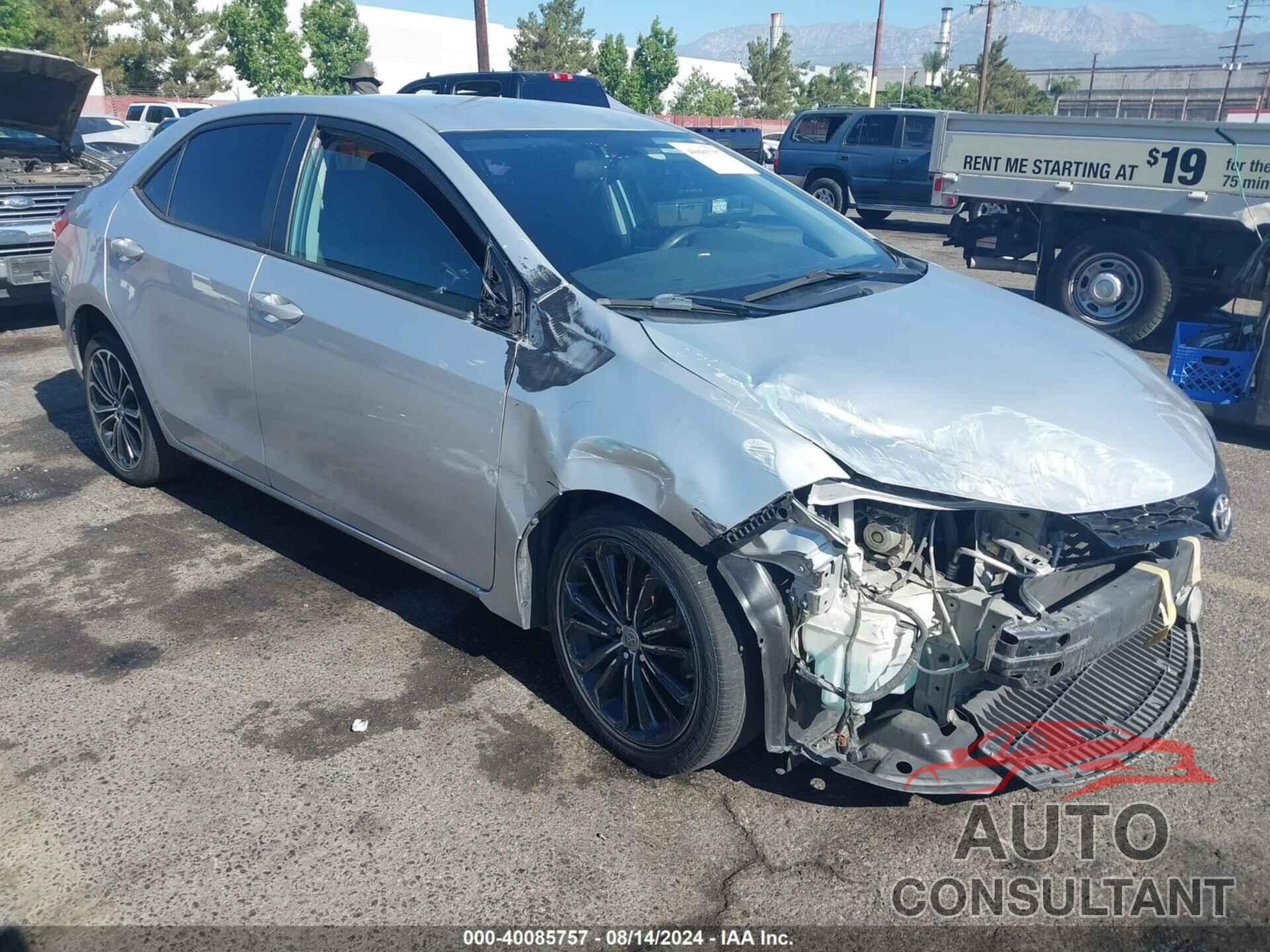 TOYOTA COROLLA 2016 - 5YFBURHE4GP410656