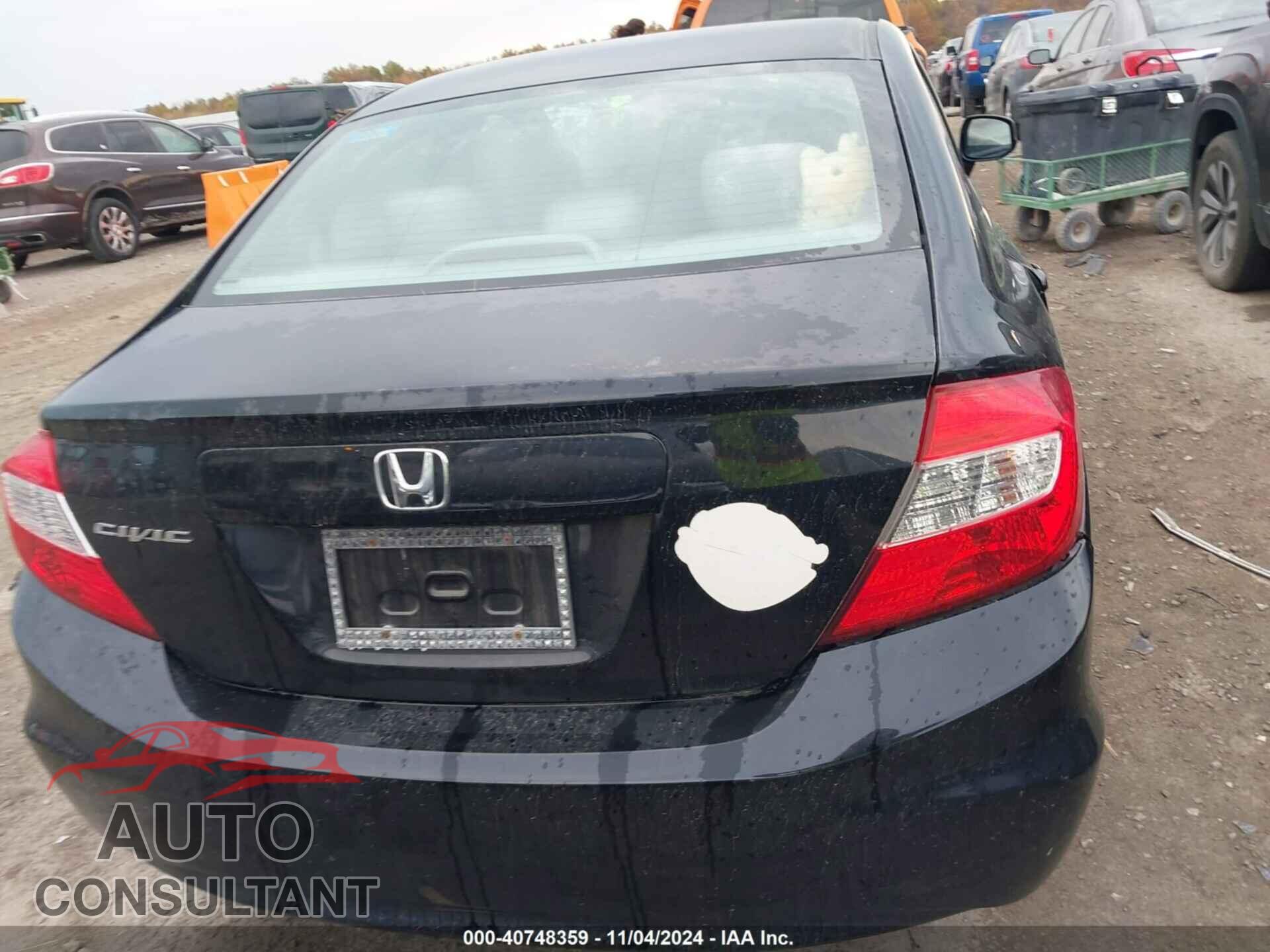 HONDA CIVIC 2012 - 19XFB2F80CE056593