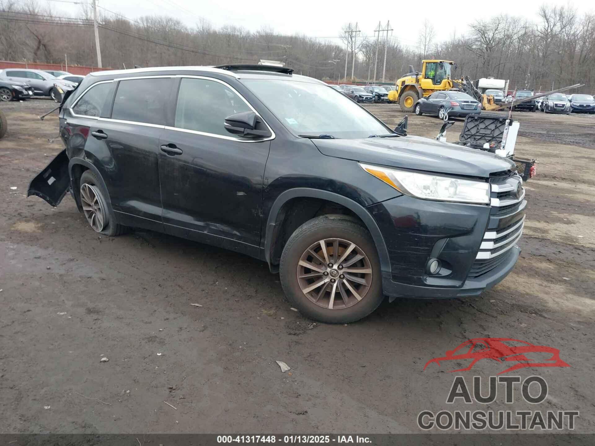 TOYOTA HIGHLANDER 2017 - 5TDJZRFHXHS404878