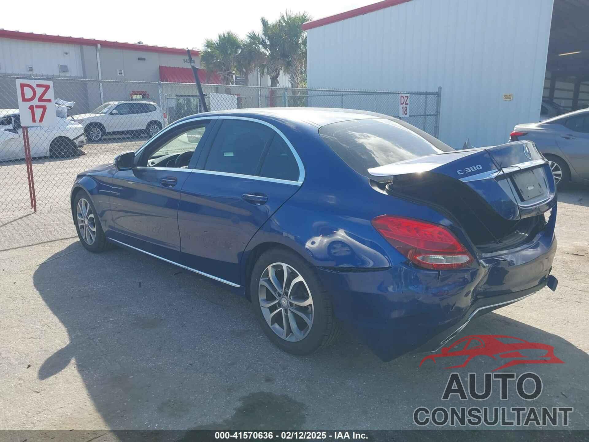 MERCEDES-BENZ C 300 2017 - 55SWF4JB3HU187584