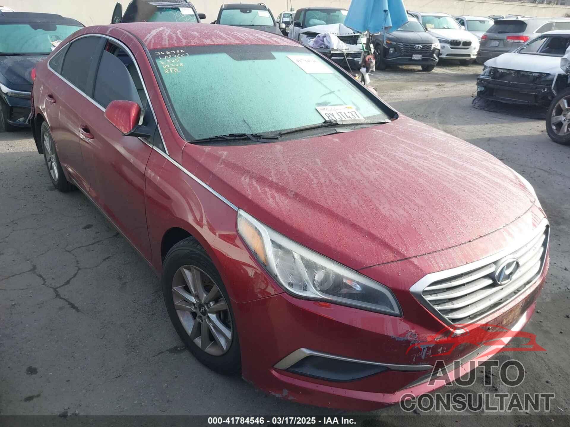 HYUNDAI SONATA 2016 - 5NPE24AFXGH261367