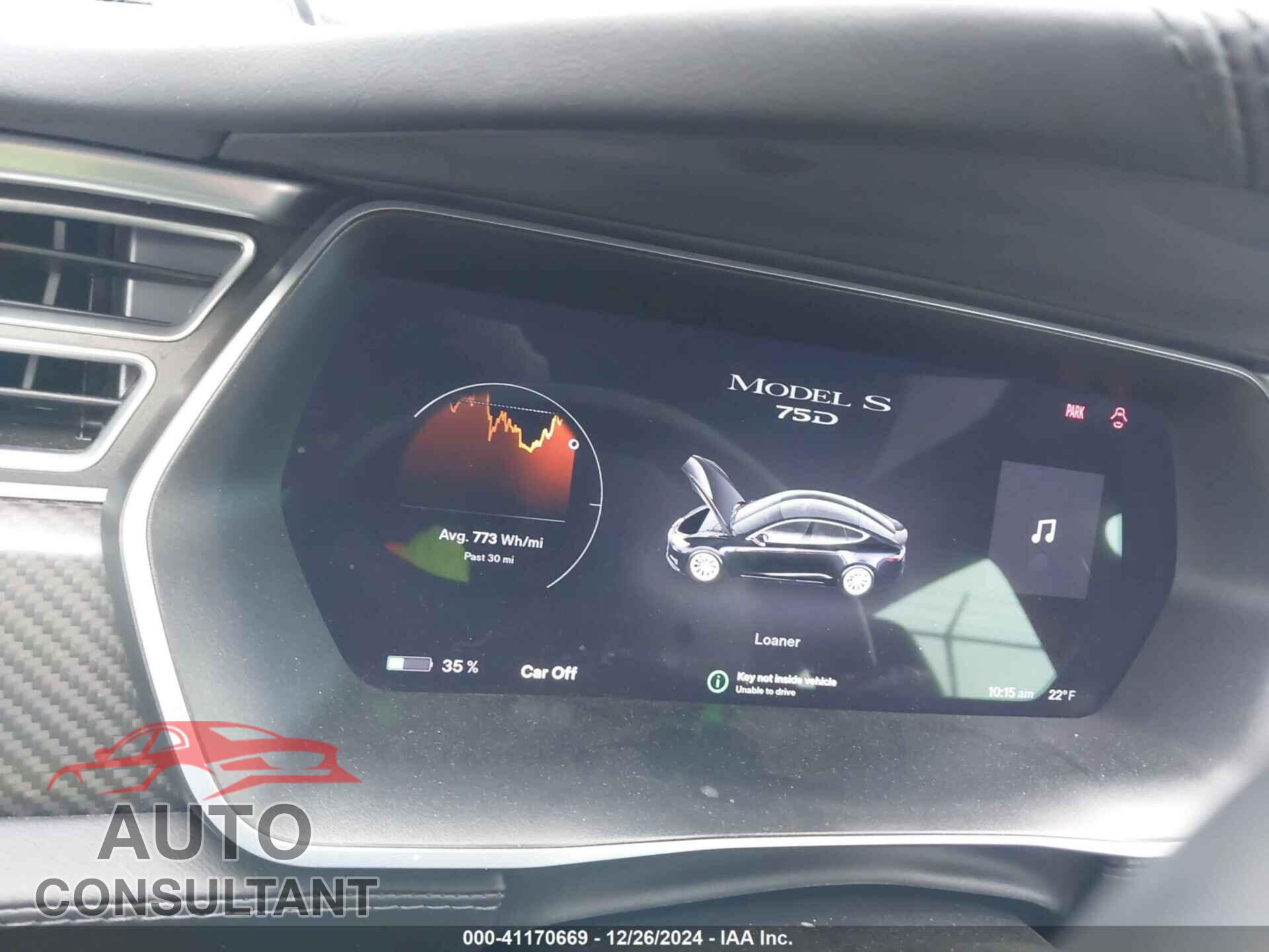 TESLA MODEL S 2017 - 5YJSA1E29HF229912