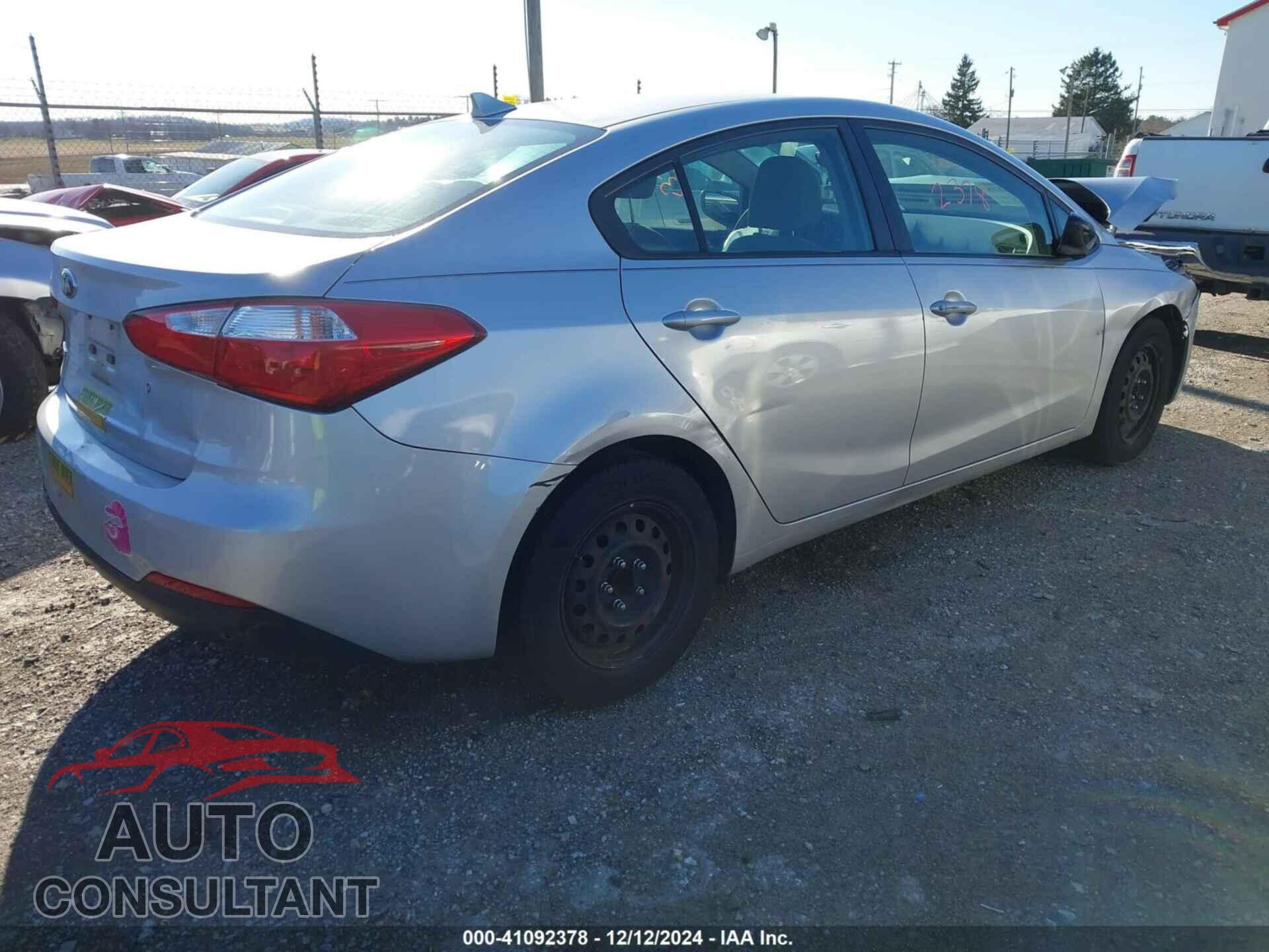 KIA FORTE 2015 - KNAFK4A63F5376246