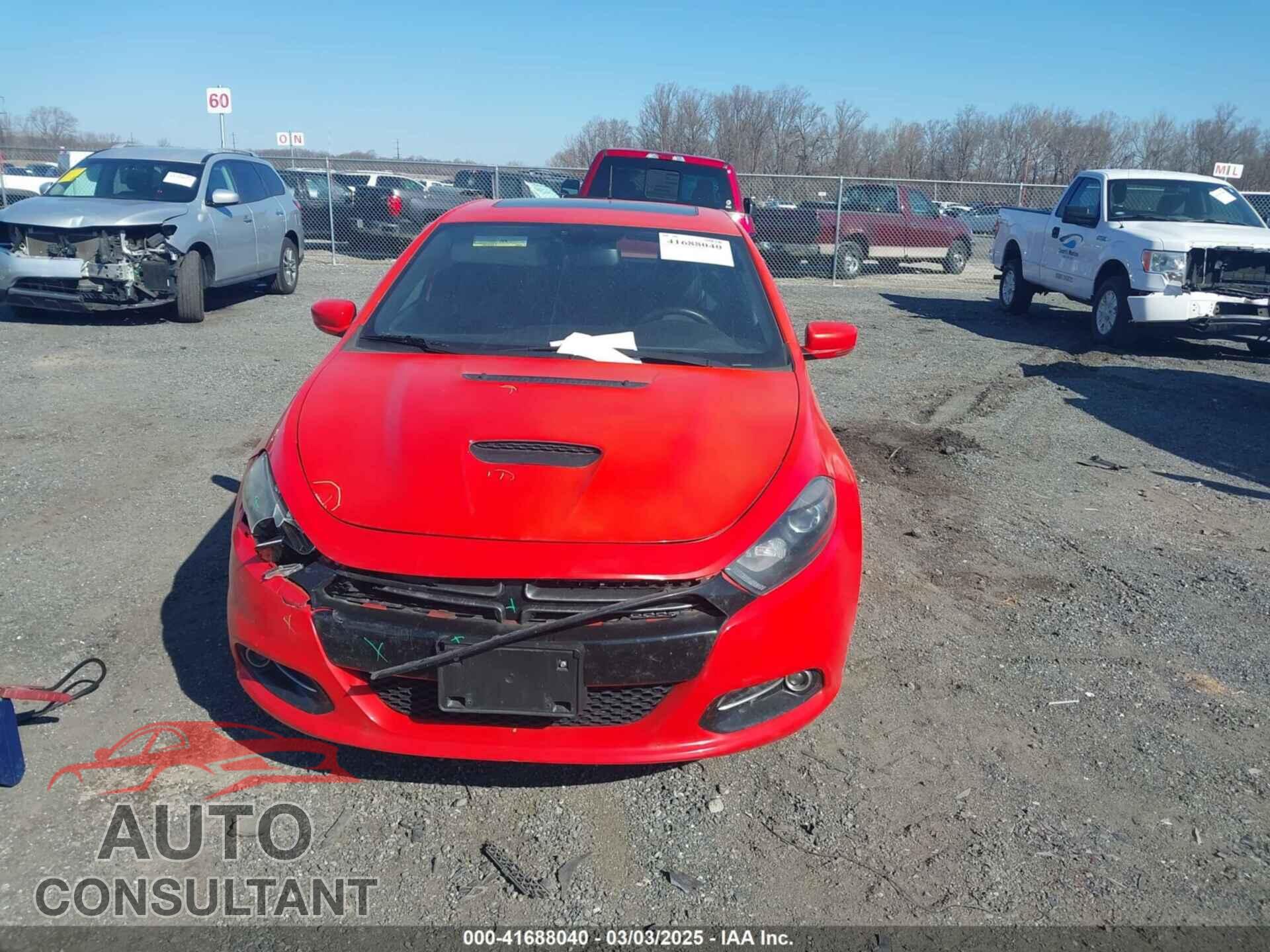 DODGE DART 2016 - 1C3CDFEBXGD624717