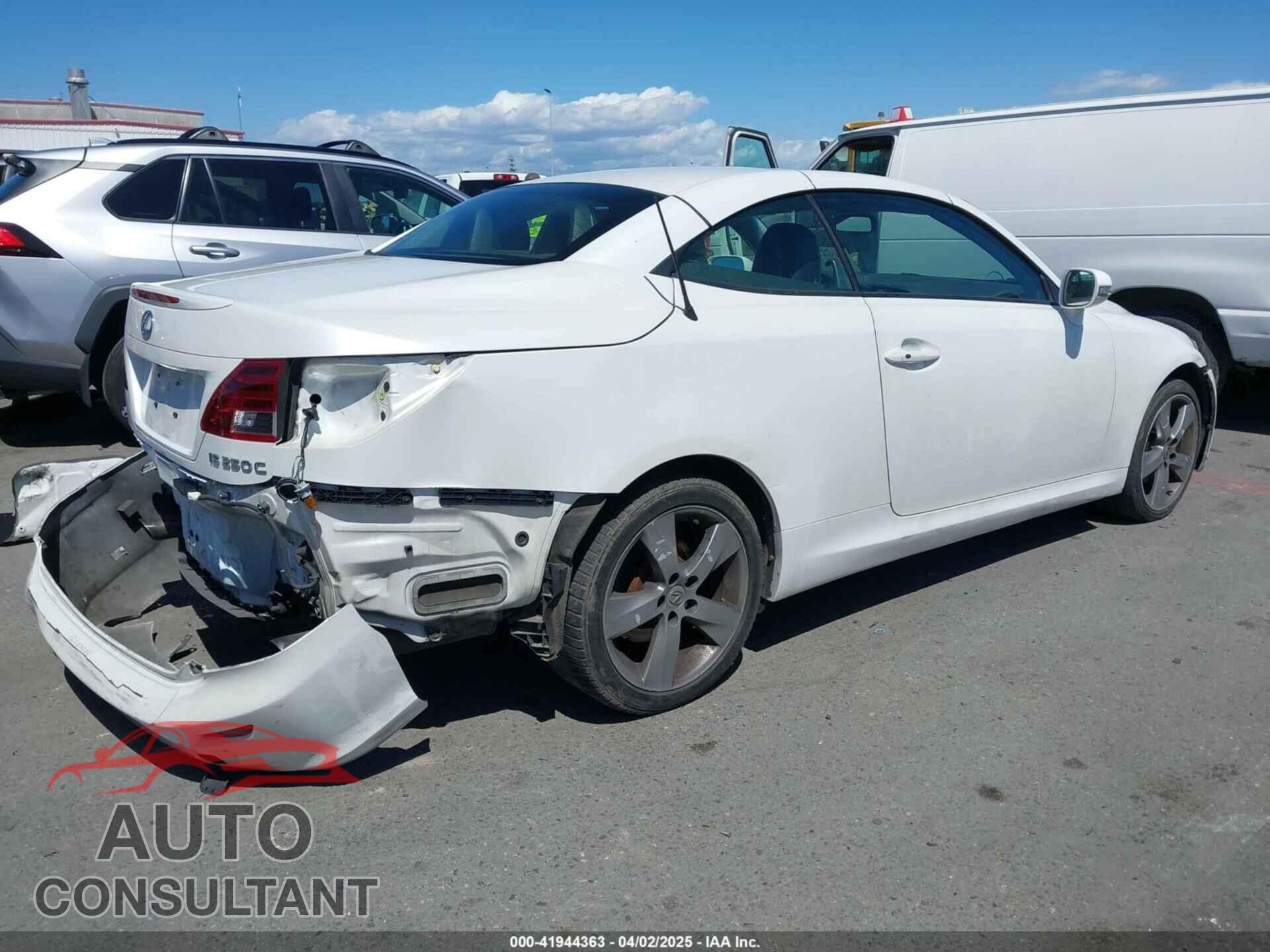 LEXUS IS 250C 2012 - JTHFF2C24C2522011