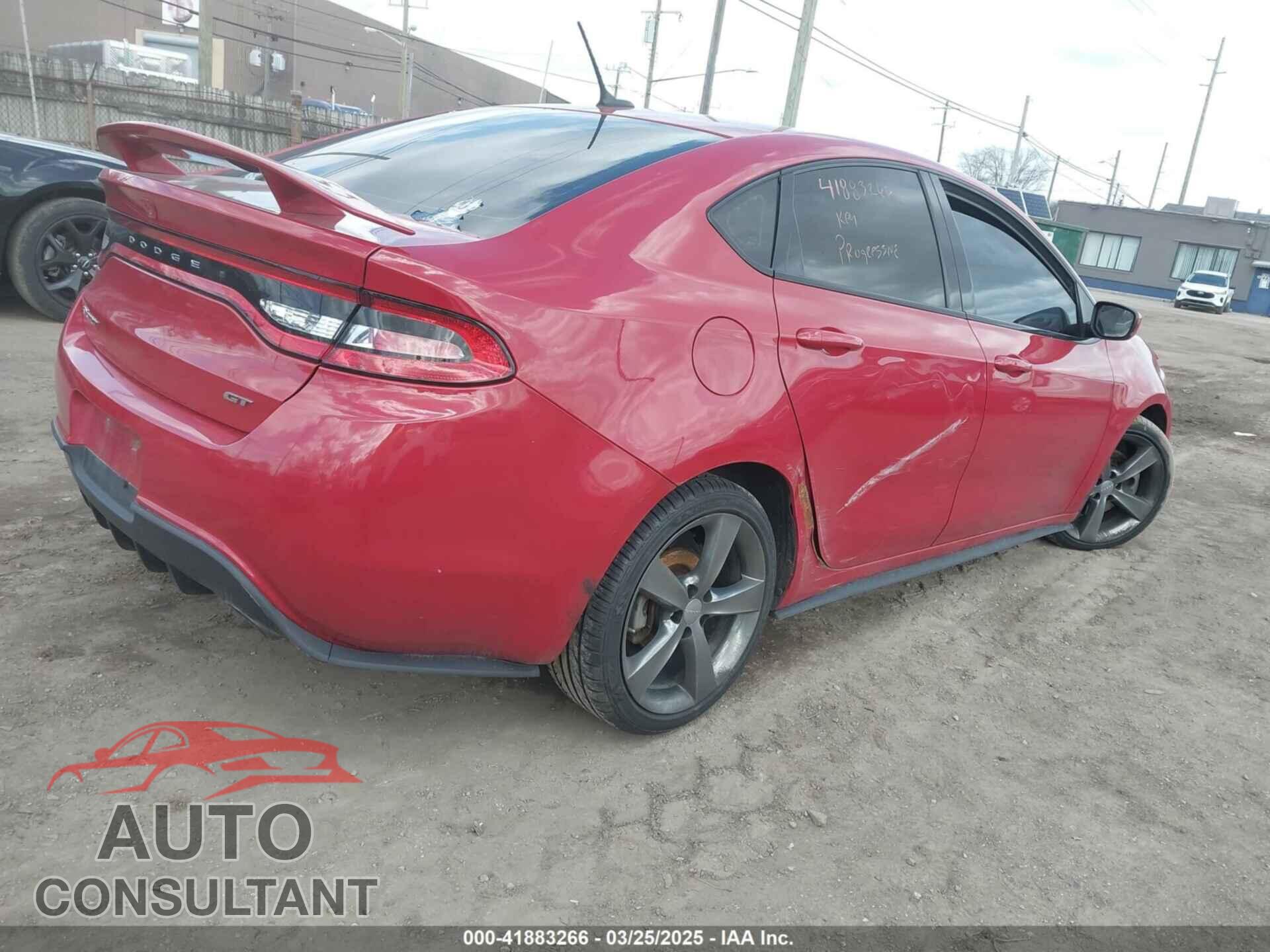 DODGE DART 2015 - 1C3CDFEB3FD141987