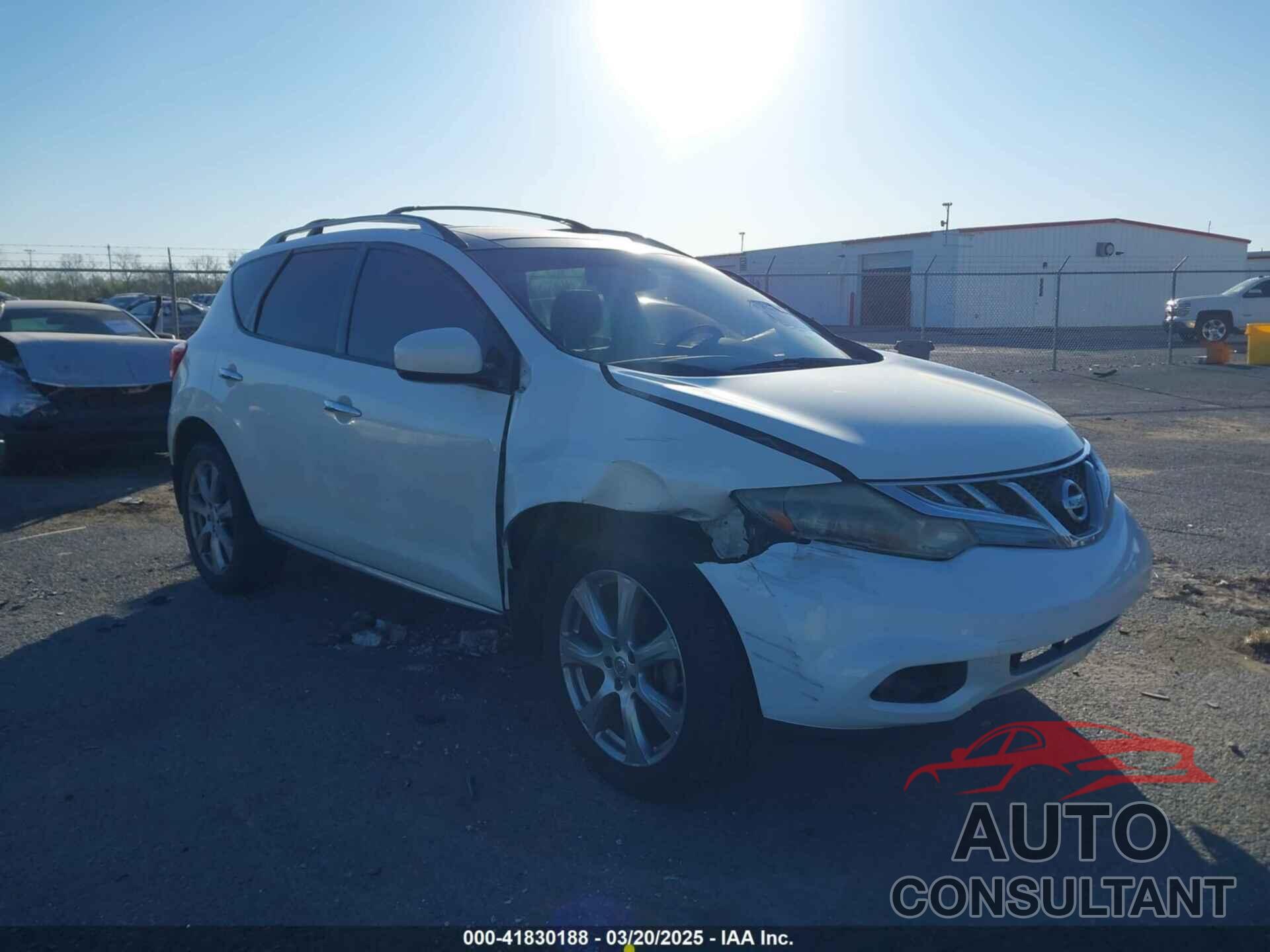 NISSAN MURANO 2012 - JN8AZ1MW1CW211924