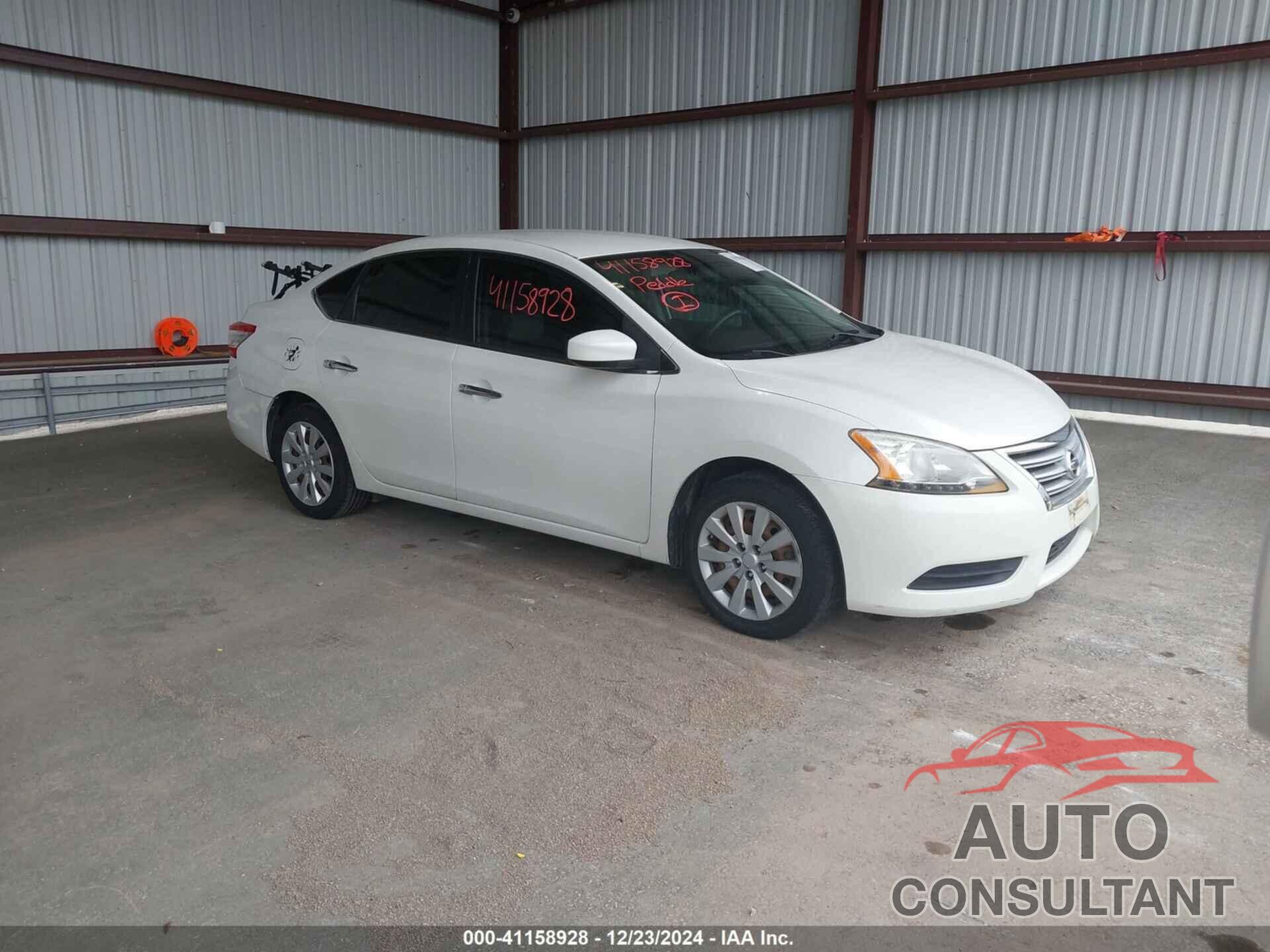 NISSAN SENTRA 2013 - 3N1AB7AP9DL672279