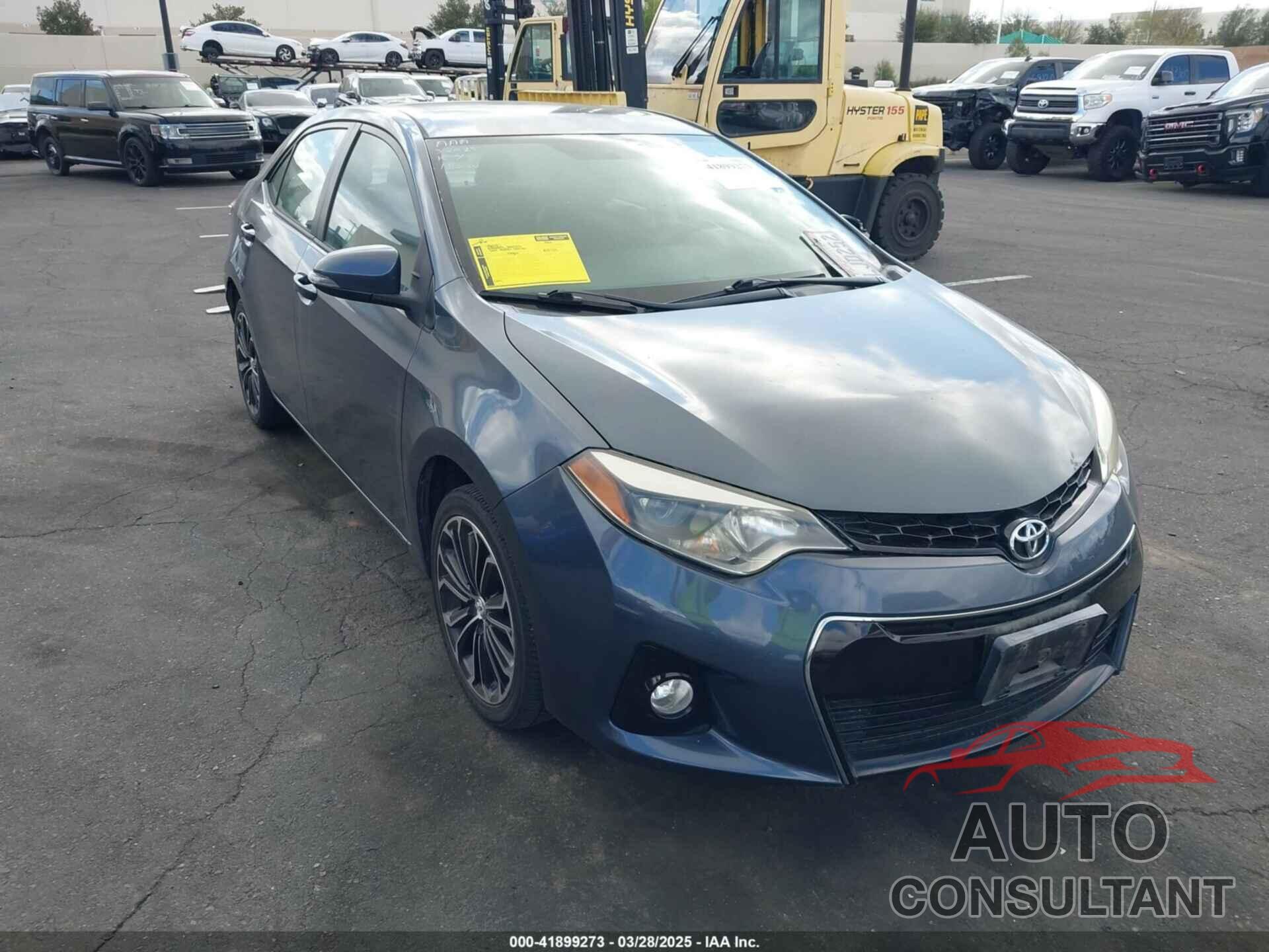 TOYOTA COROLLA 2014 - 5YFBURHE8EP167172