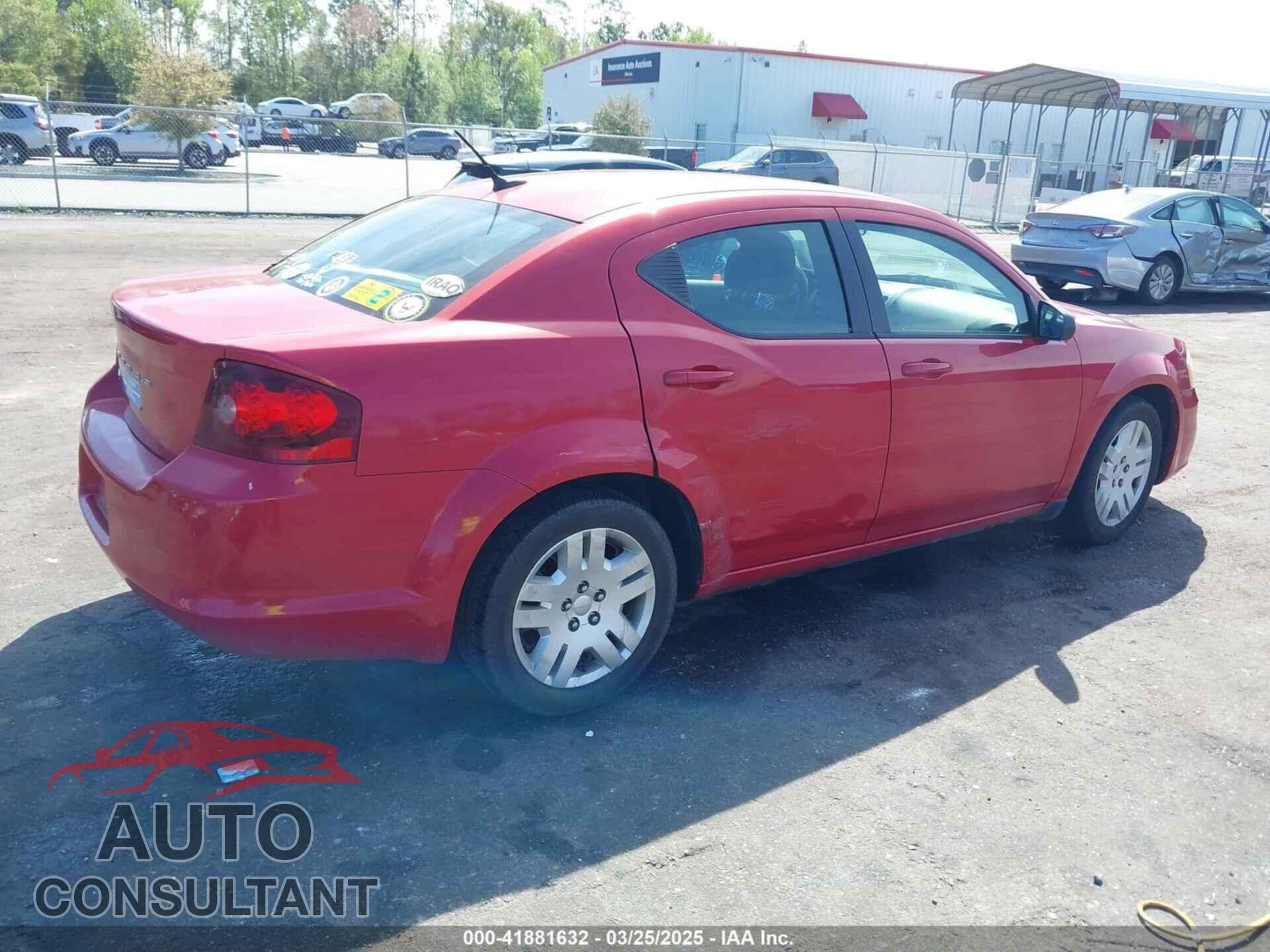 DODGE AVENGER 2013 - 1C3CDZABXDN529054