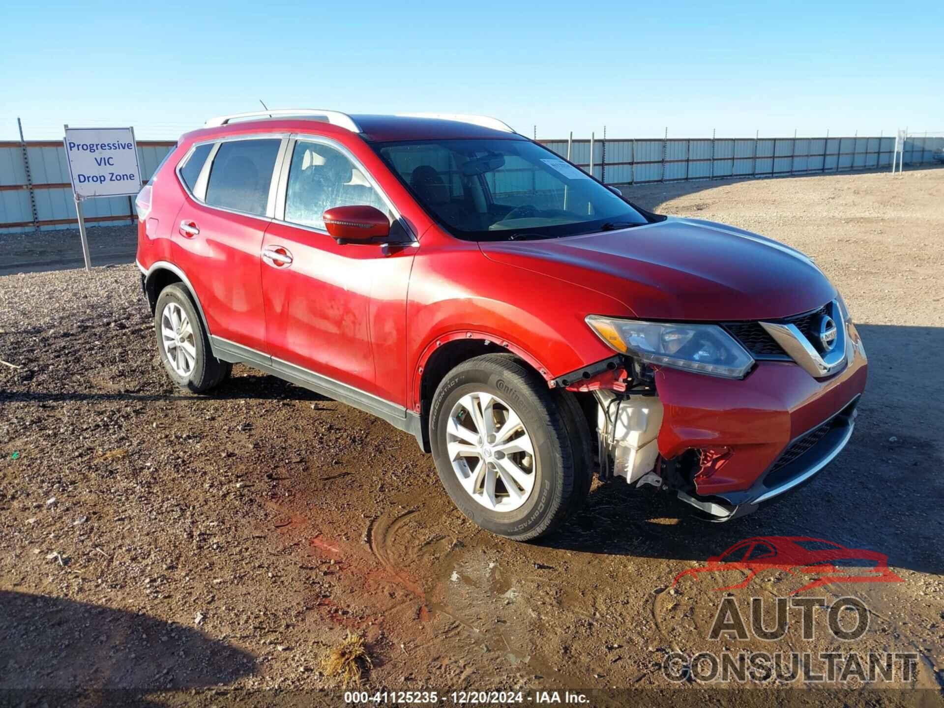 NISSAN ROGUE 2016 - KNMAT2MV7GP608323