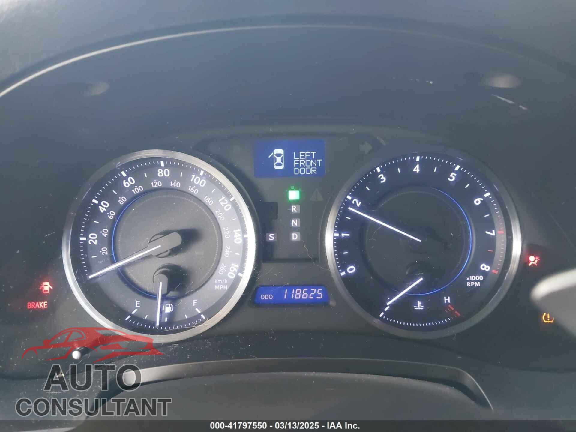 LEXUS IS 250 2011 - JTHBF5C23B5140775