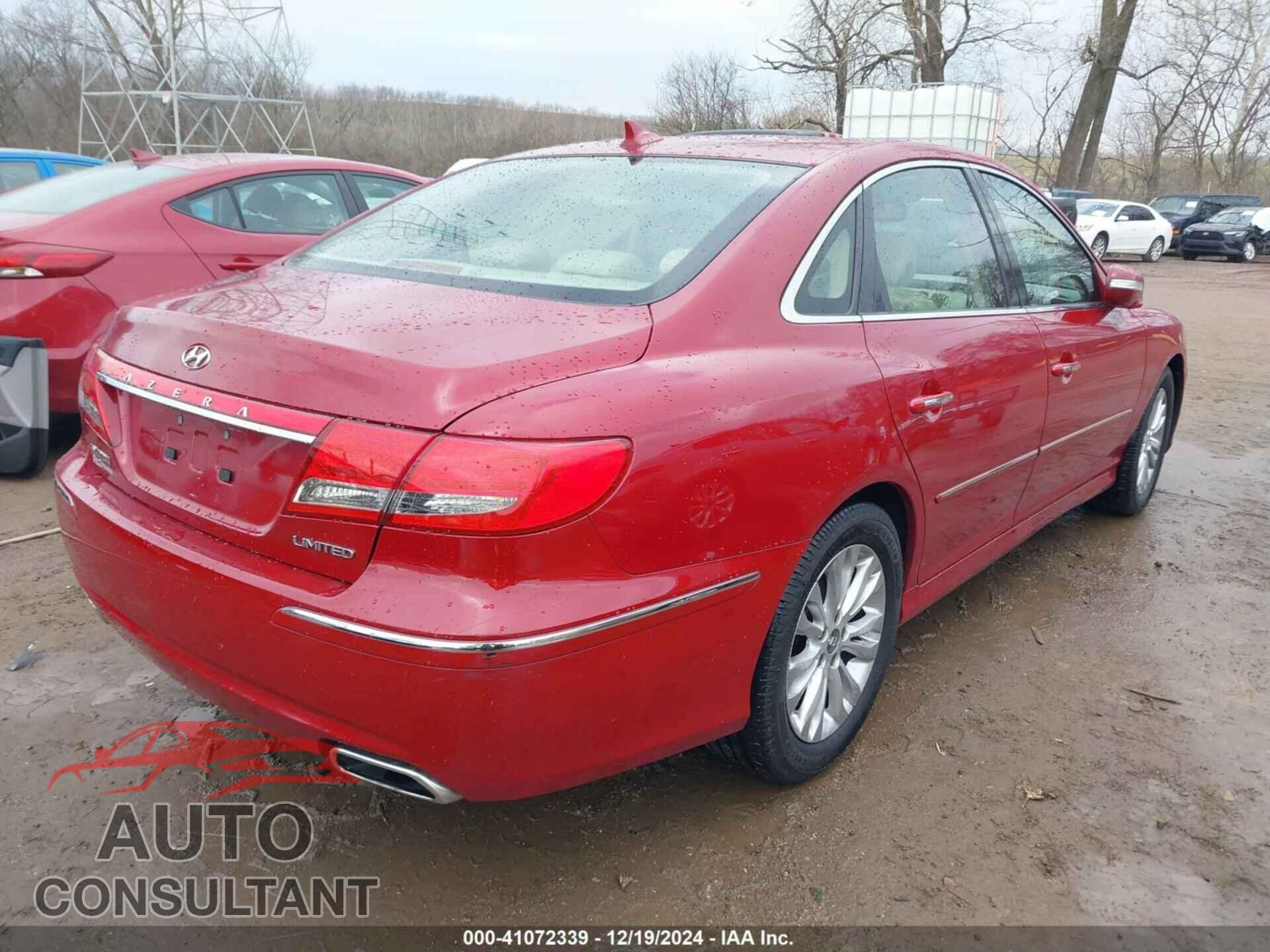 HYUNDAI AZERA 2011 - KMHFC4DF5BA552111