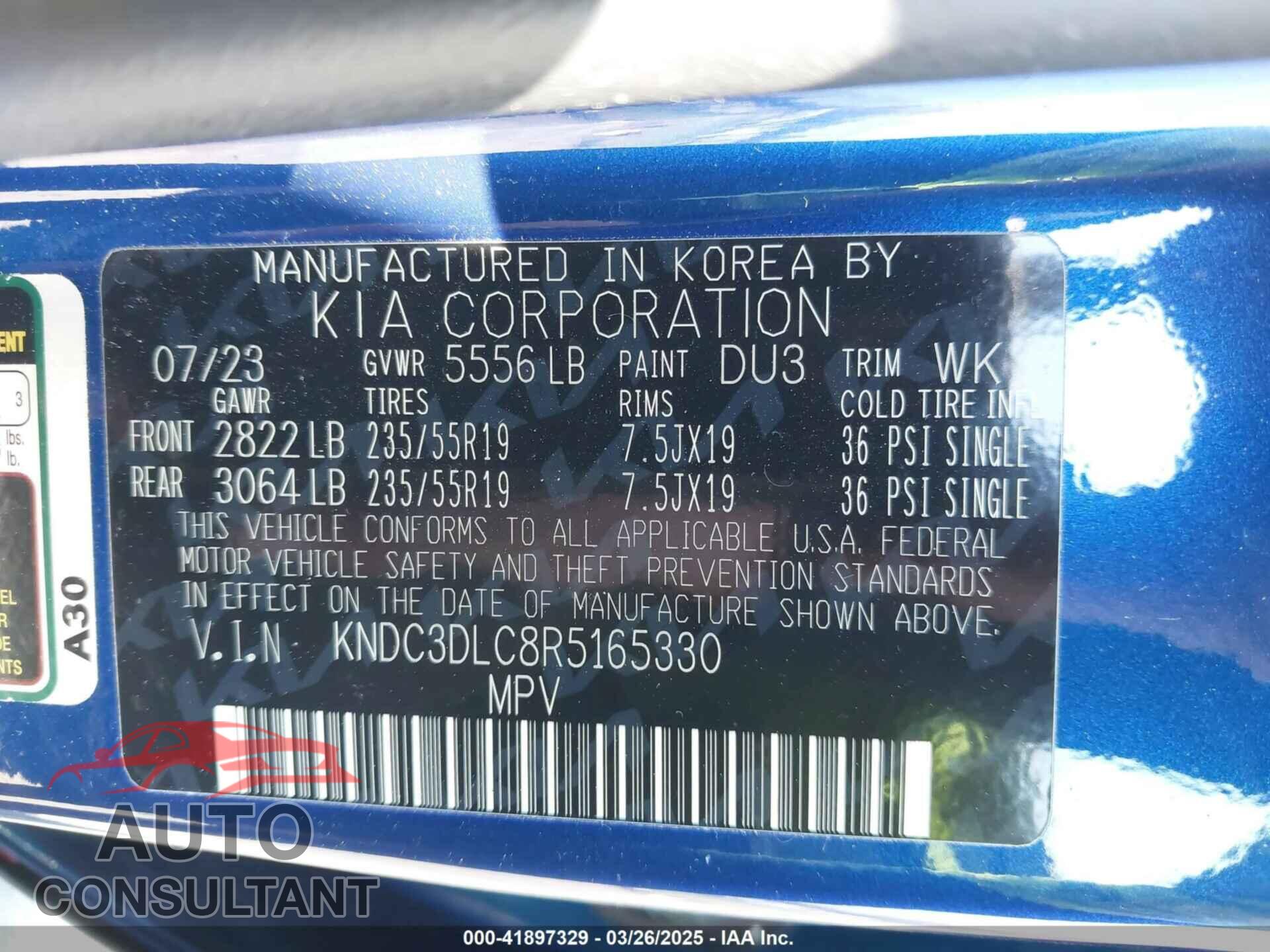 KIA EV6 2024 - KNDC3DLC8R5165330