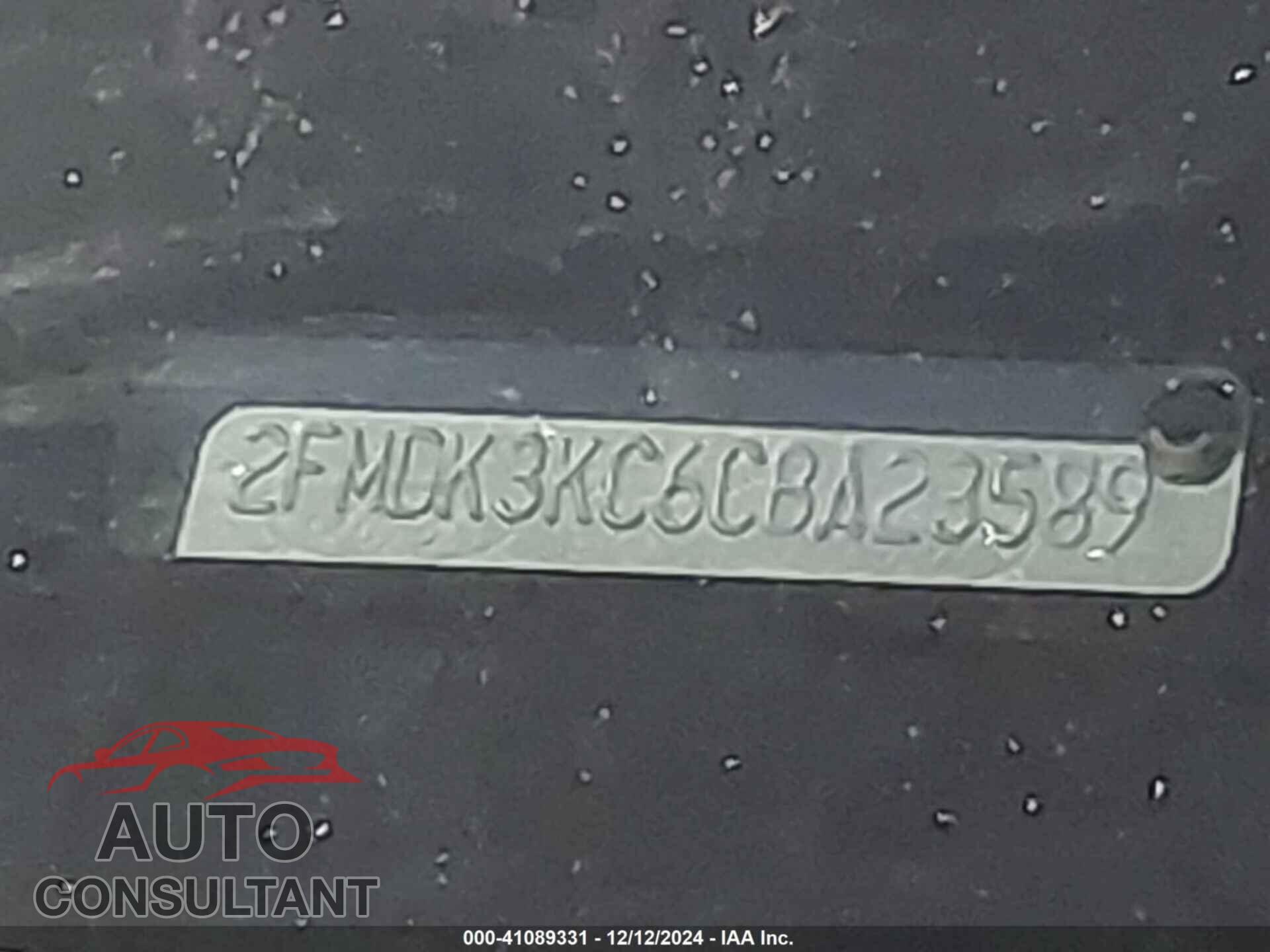 FORD EDGE 2012 - 2FMDK3KC6CBA23589