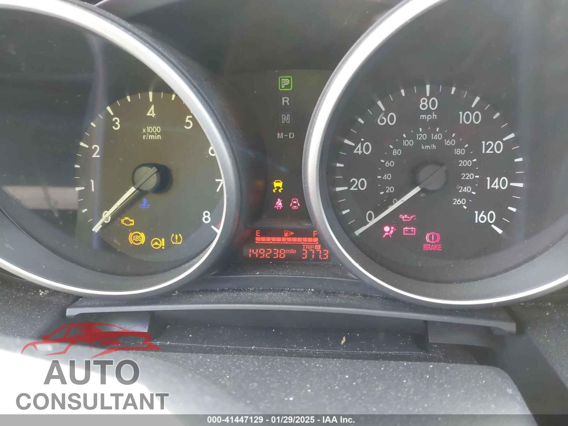 MAZDA MAZDA5 2012 - JM1CW2BLXC0109374
