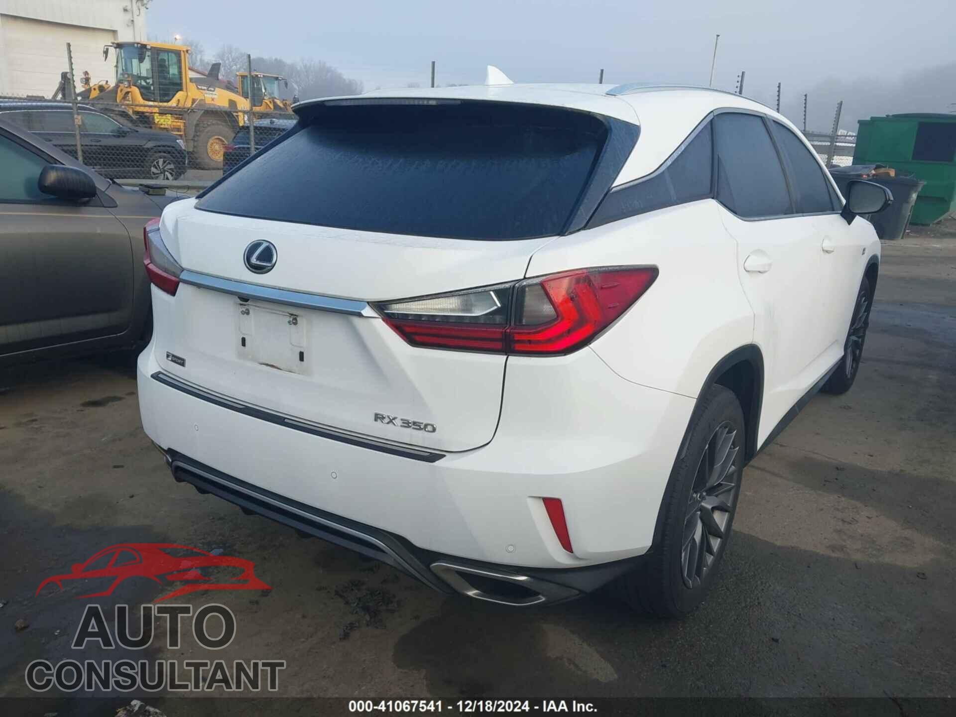 LEXUS RX 2017 - 2T2BZMCA8HC121074