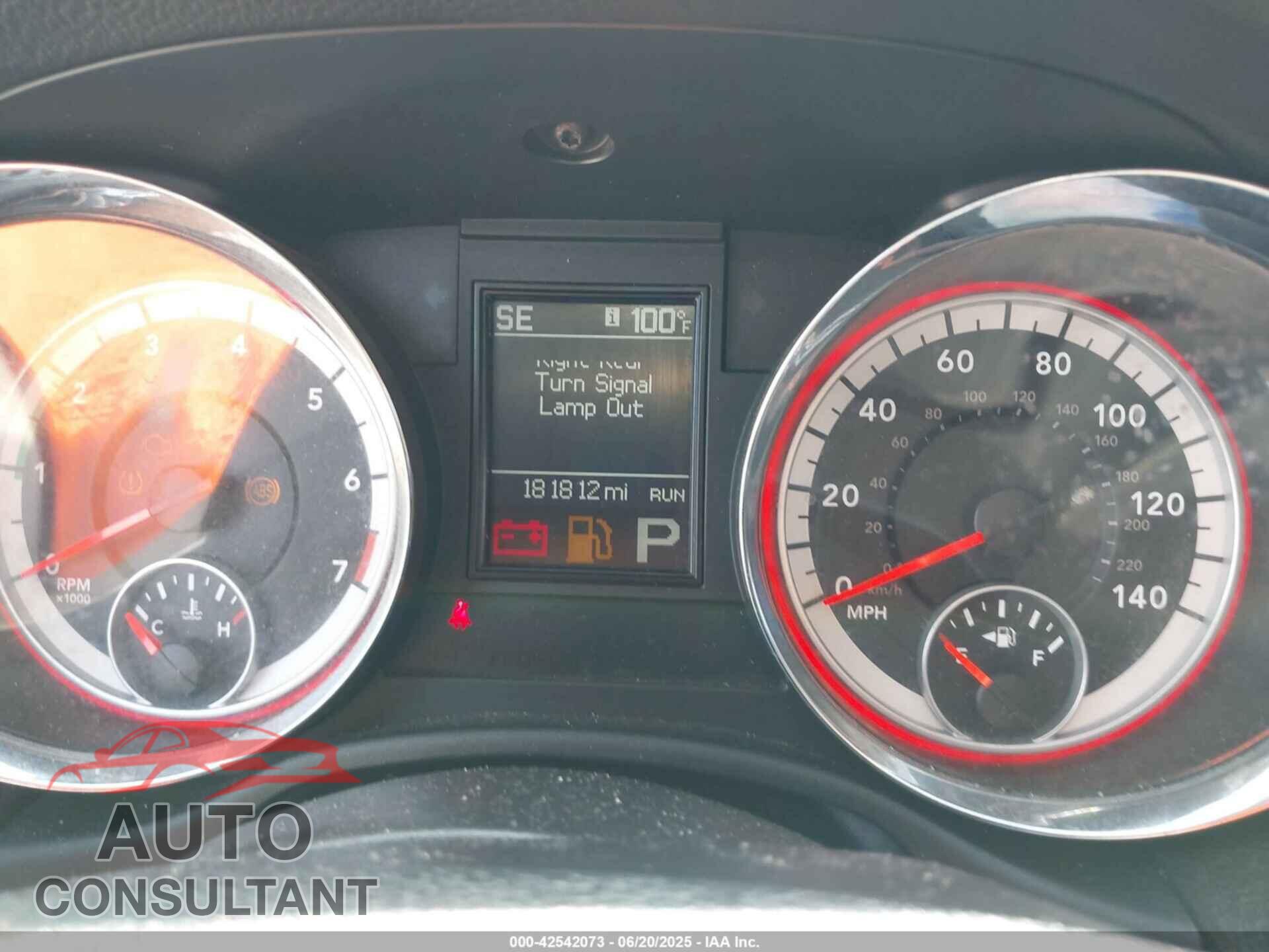 DODGE DURANGO 2013 - 1C4RDJDG6DC672934