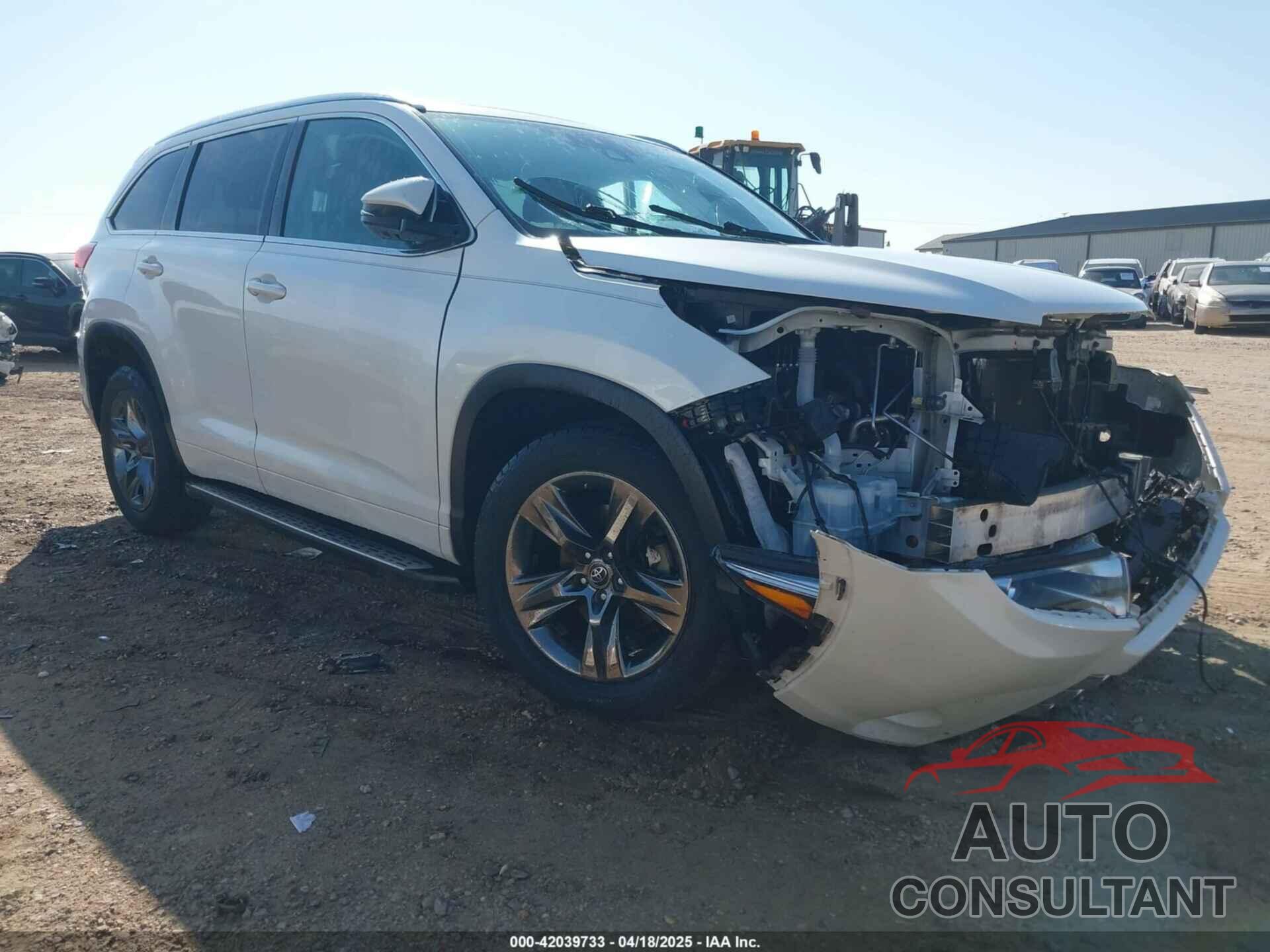 TOYOTA HIGHLANDER 2017 - 5TDYZRFH9HS207649