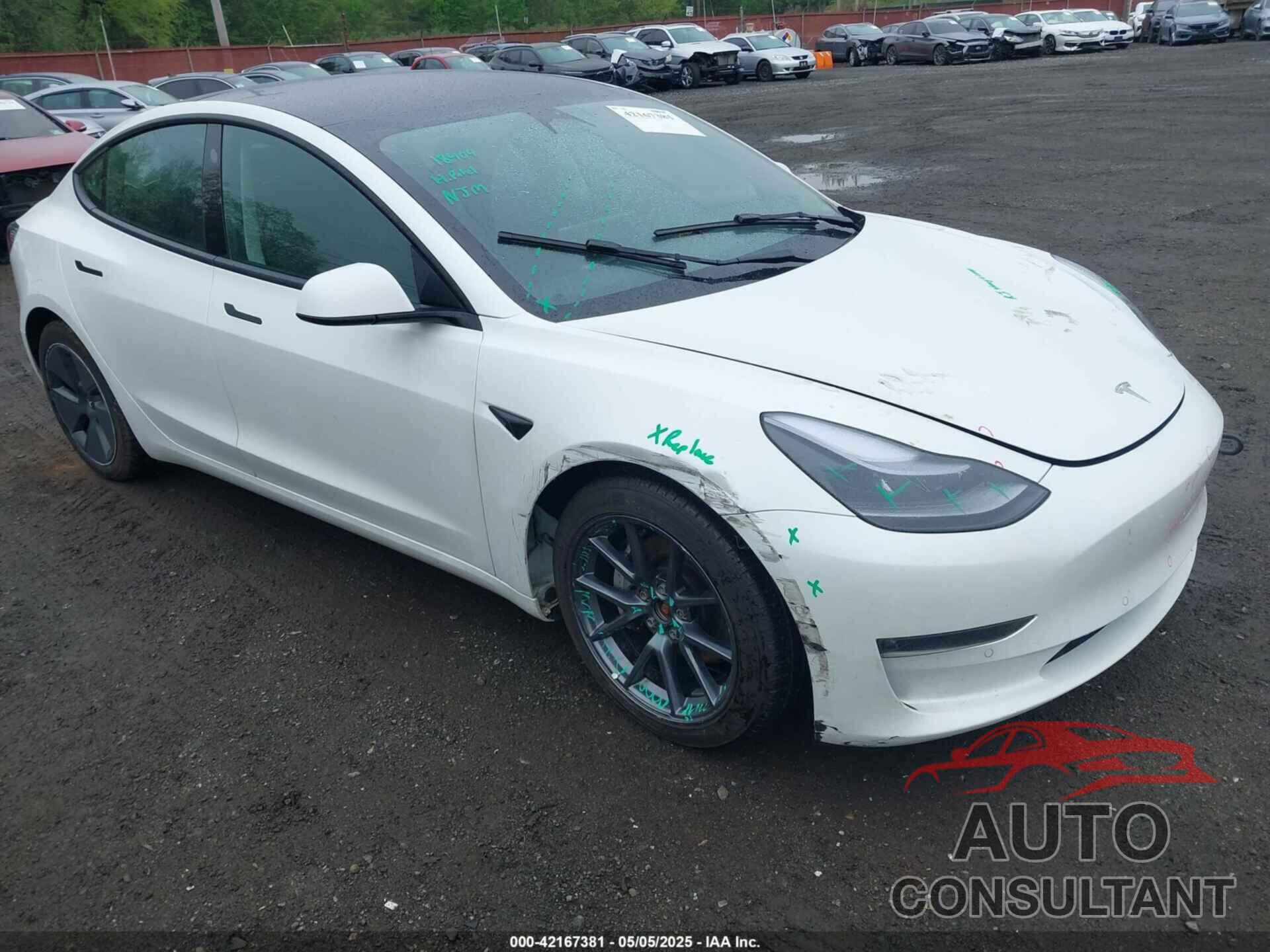 TESLA MODEL 3 2022 - 5YJ3E1EB7NF257440
