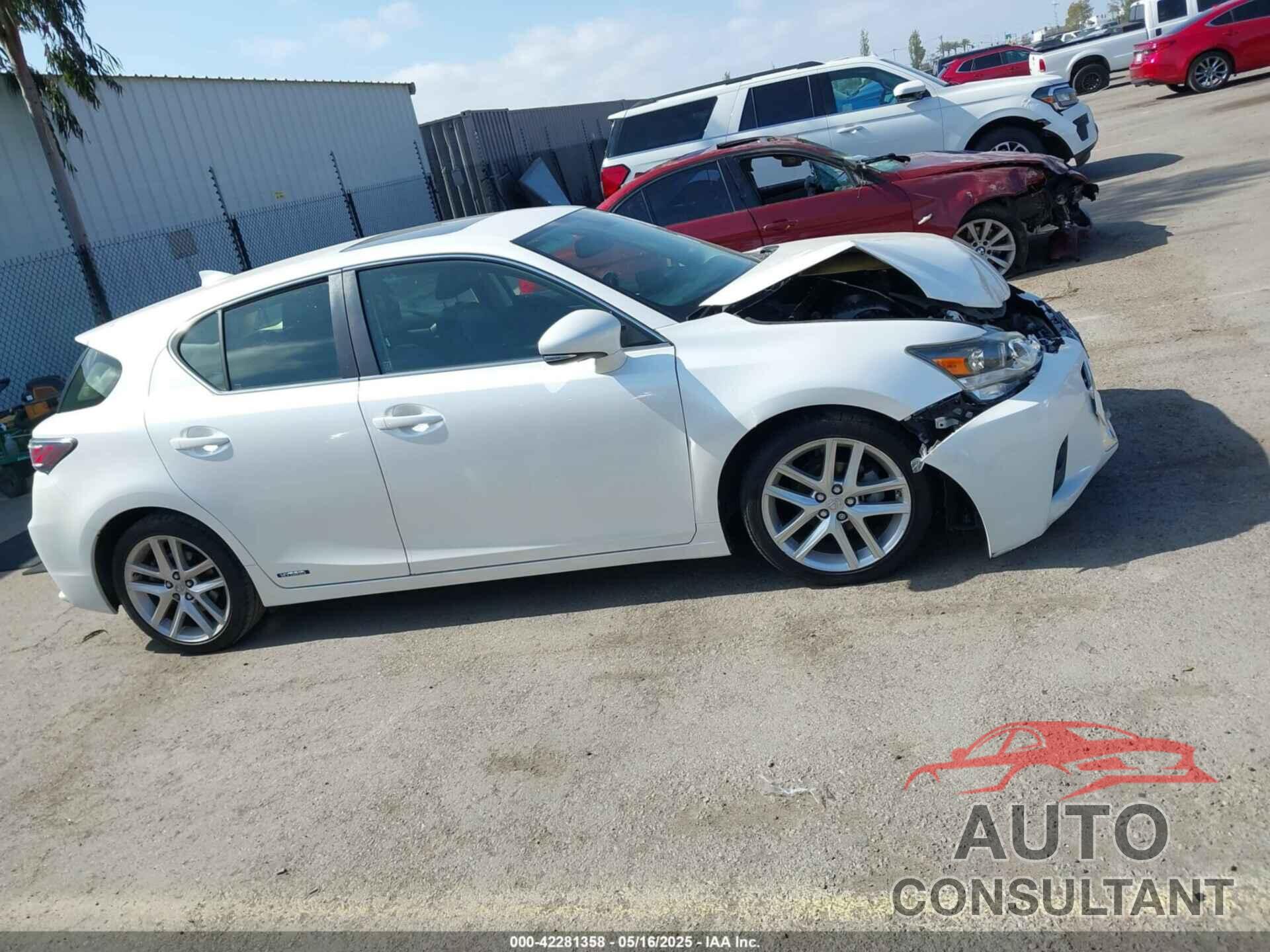 LEXUS CT 200H 2016 - JTHKD5BH2G2274942