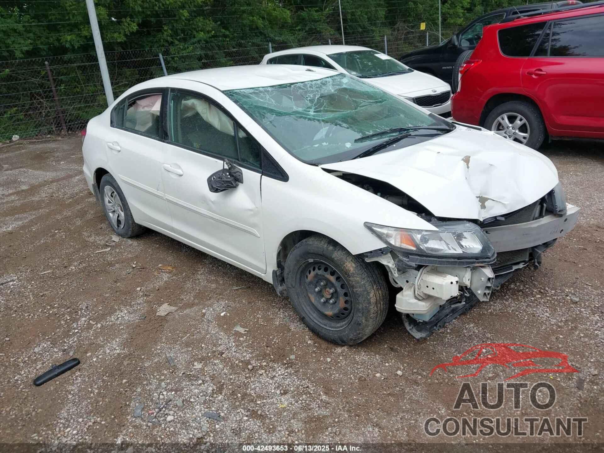 HONDA CIVIC 2013 - 2HGFB2F50DH568206