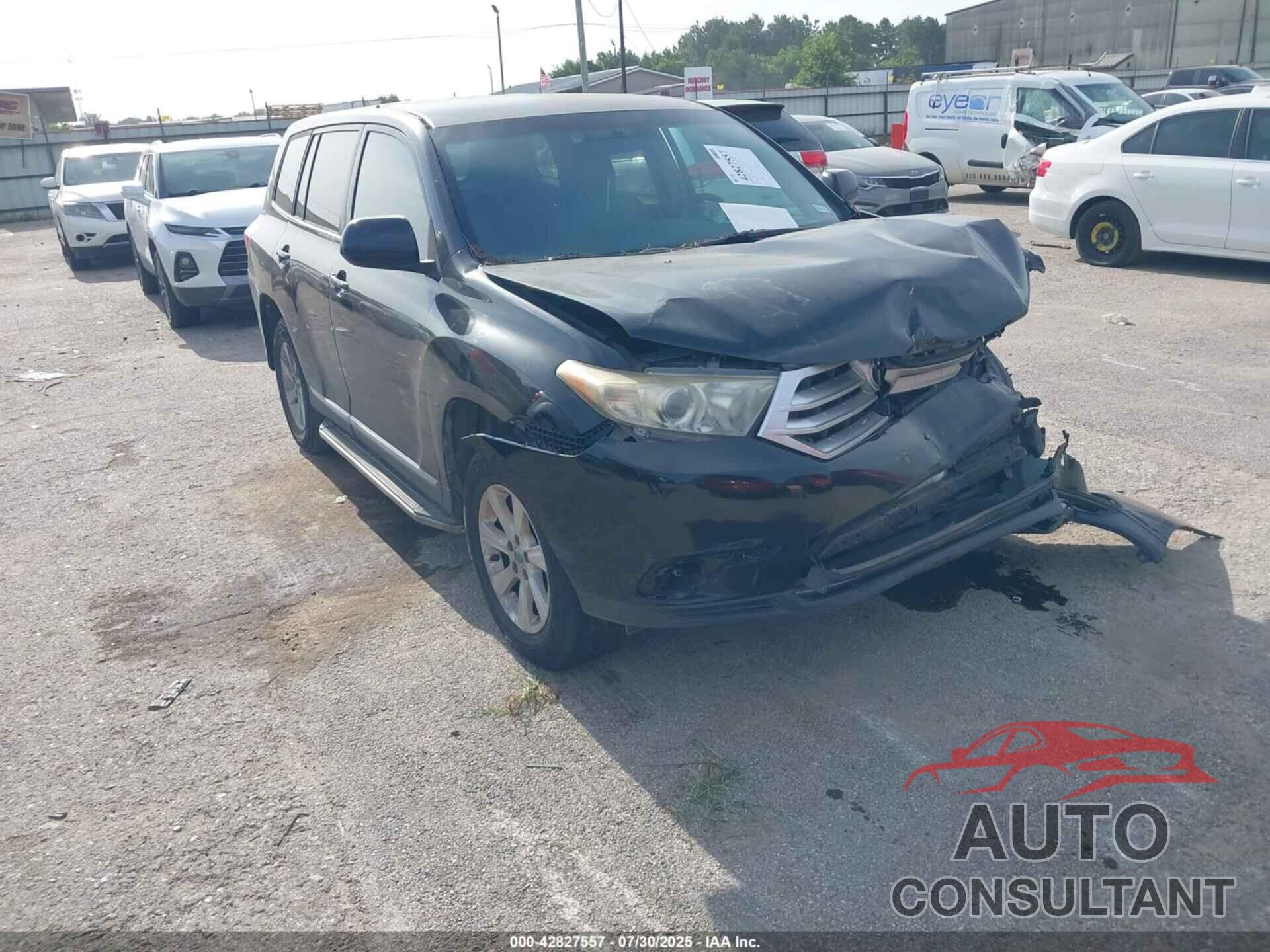 TOYOTA HIGHLANDER 2013 - 5TDZK3EHXDS126497